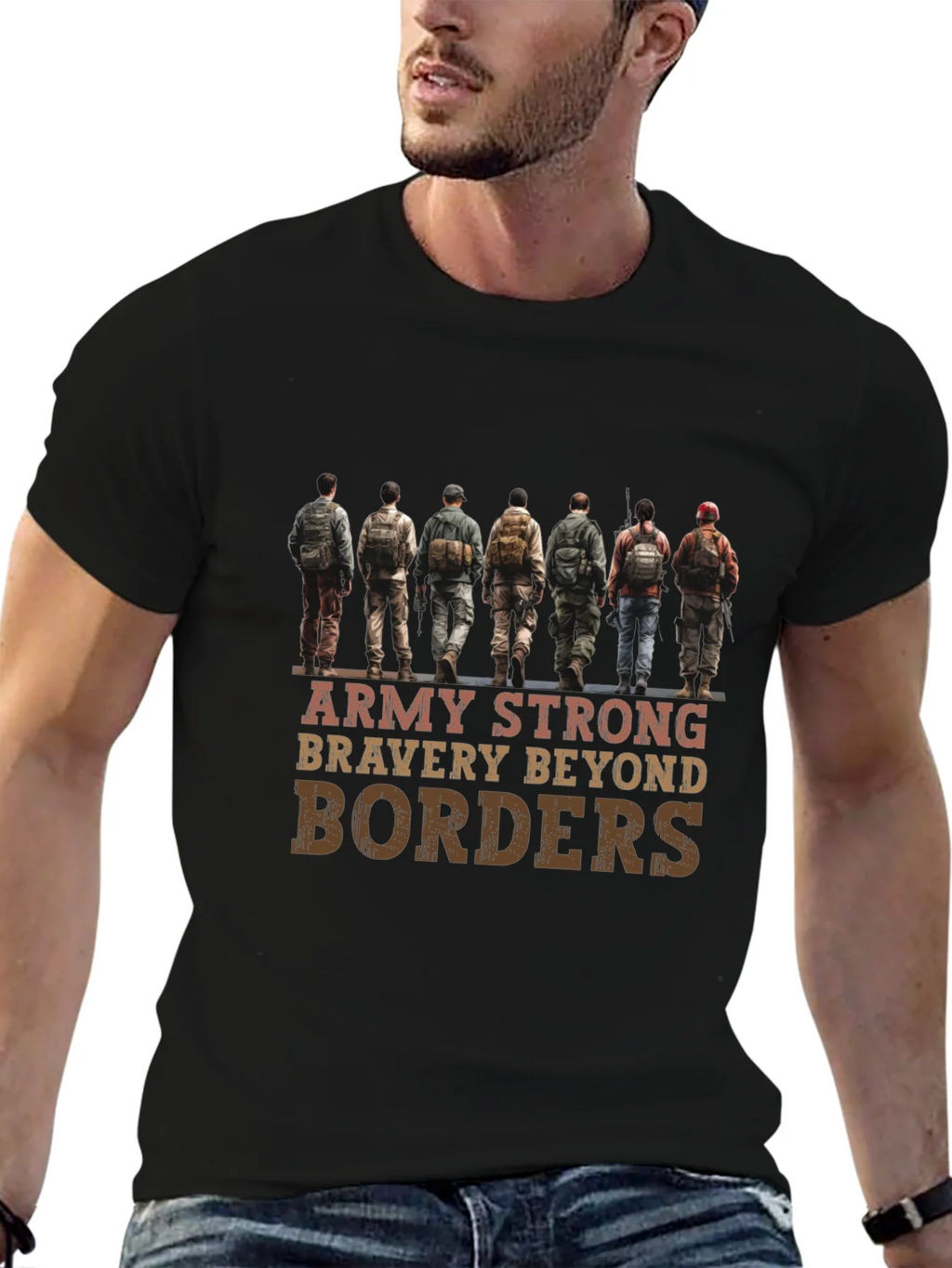 Army Strong T-Shirt - Bravery Beyond Borders