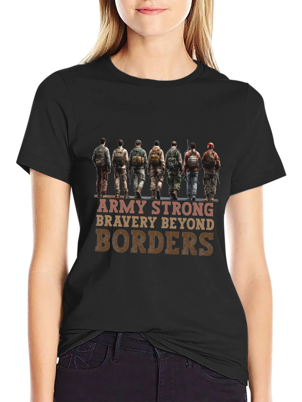 Army Strong T-Shirt - Bravery Beyond Borders