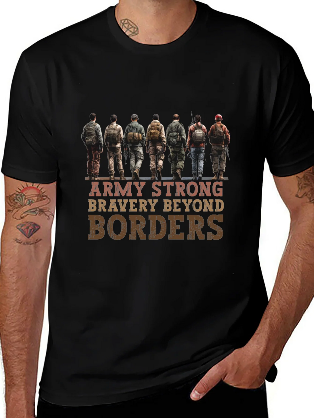 Army Strong T-Shirt - Bravery Beyond Borders