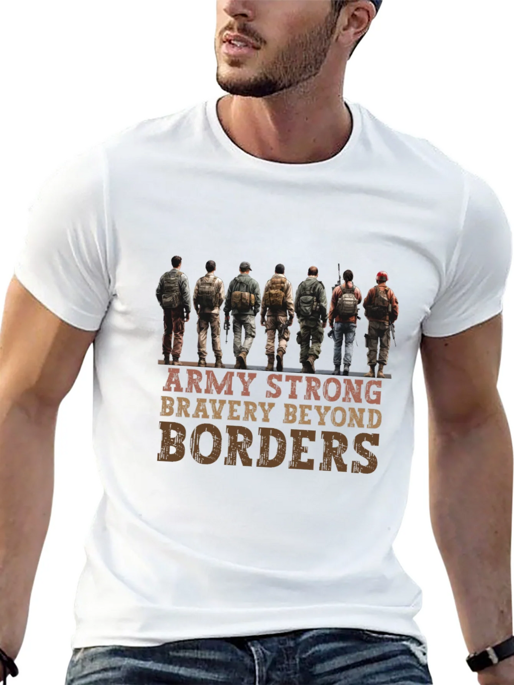 Army Strong T-Shirt - Bravery Beyond Borders