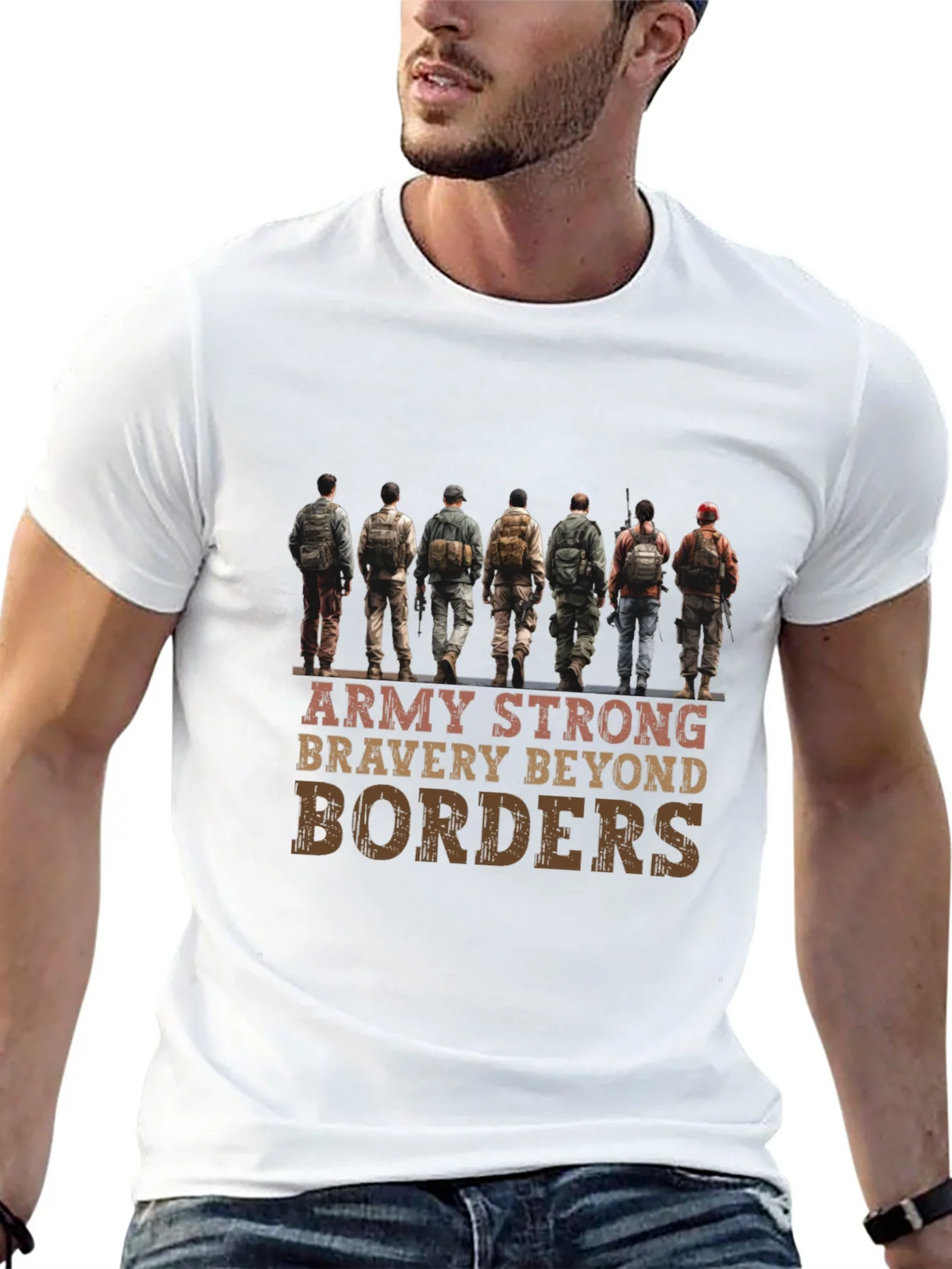 Army Strong T-Shirt - Bravery Beyond Borders