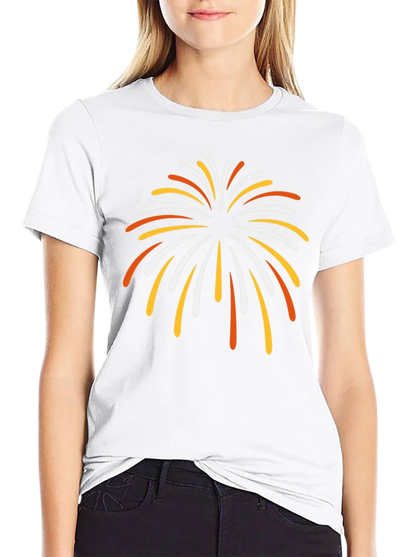 Fireworks Graphic Tee - Soft Cotton Blend