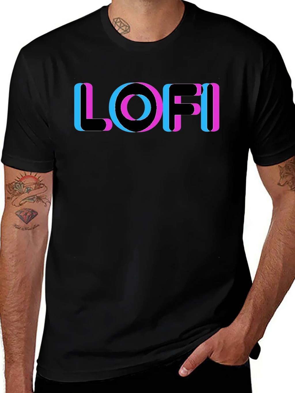 LOFI Glitch Tee - Retro Aesthetic Style