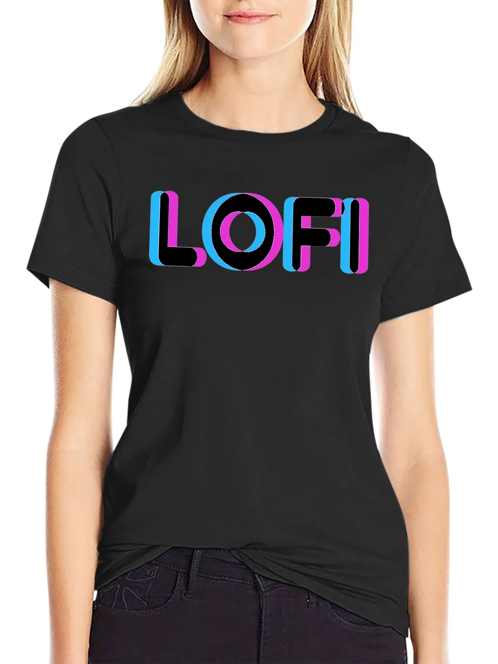 LOFI Glitch Tee - Retro Aesthetic Style