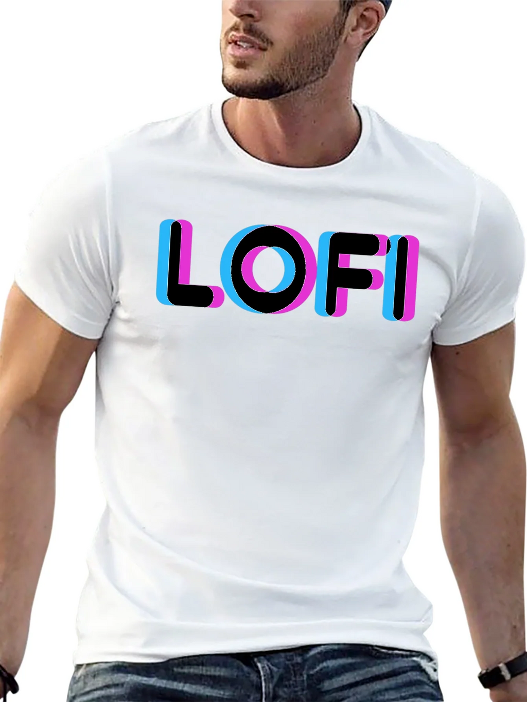 LOFI Glitch Tee - Retro Aesthetic Style