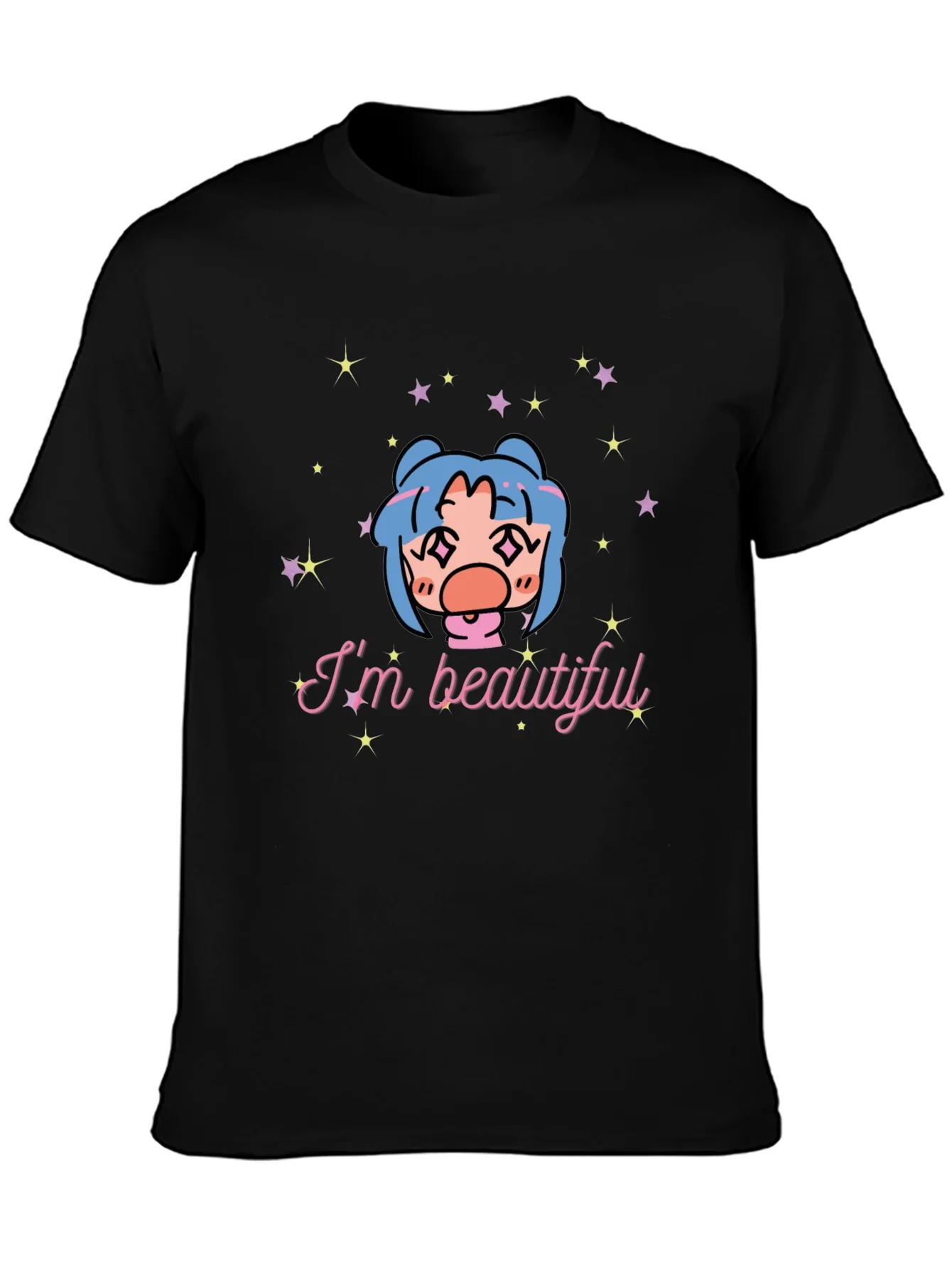 Im Beautiful Graphic T-Shirt - Black
