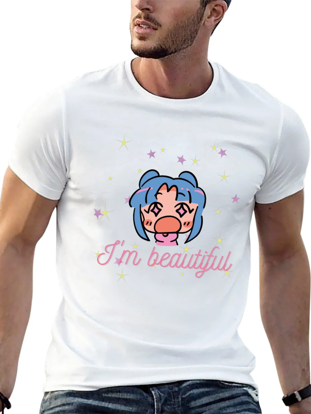 Im Beautiful Graphic T-Shirt - Black
