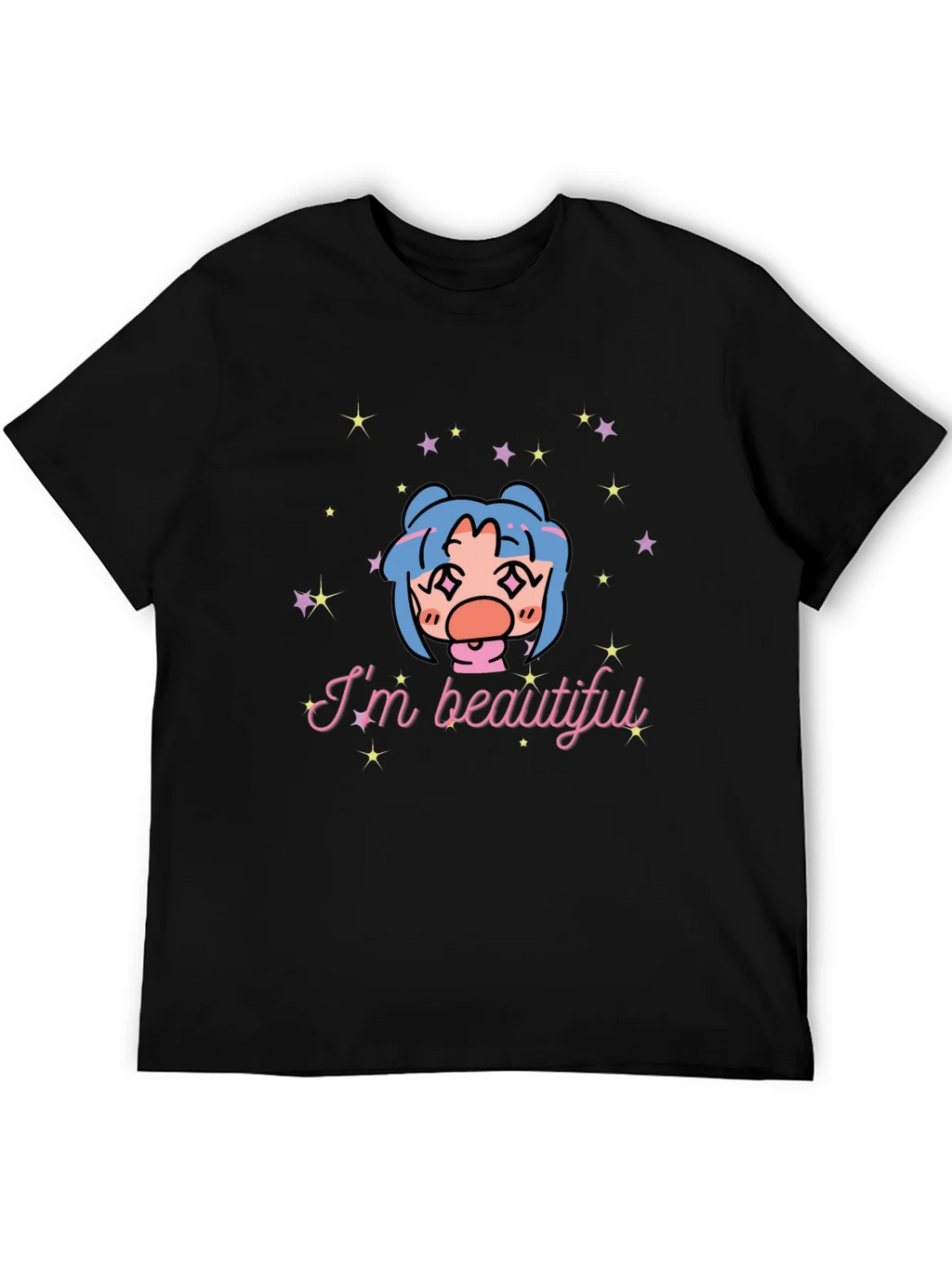 Im Beautiful Graphic T-Shirt - Black