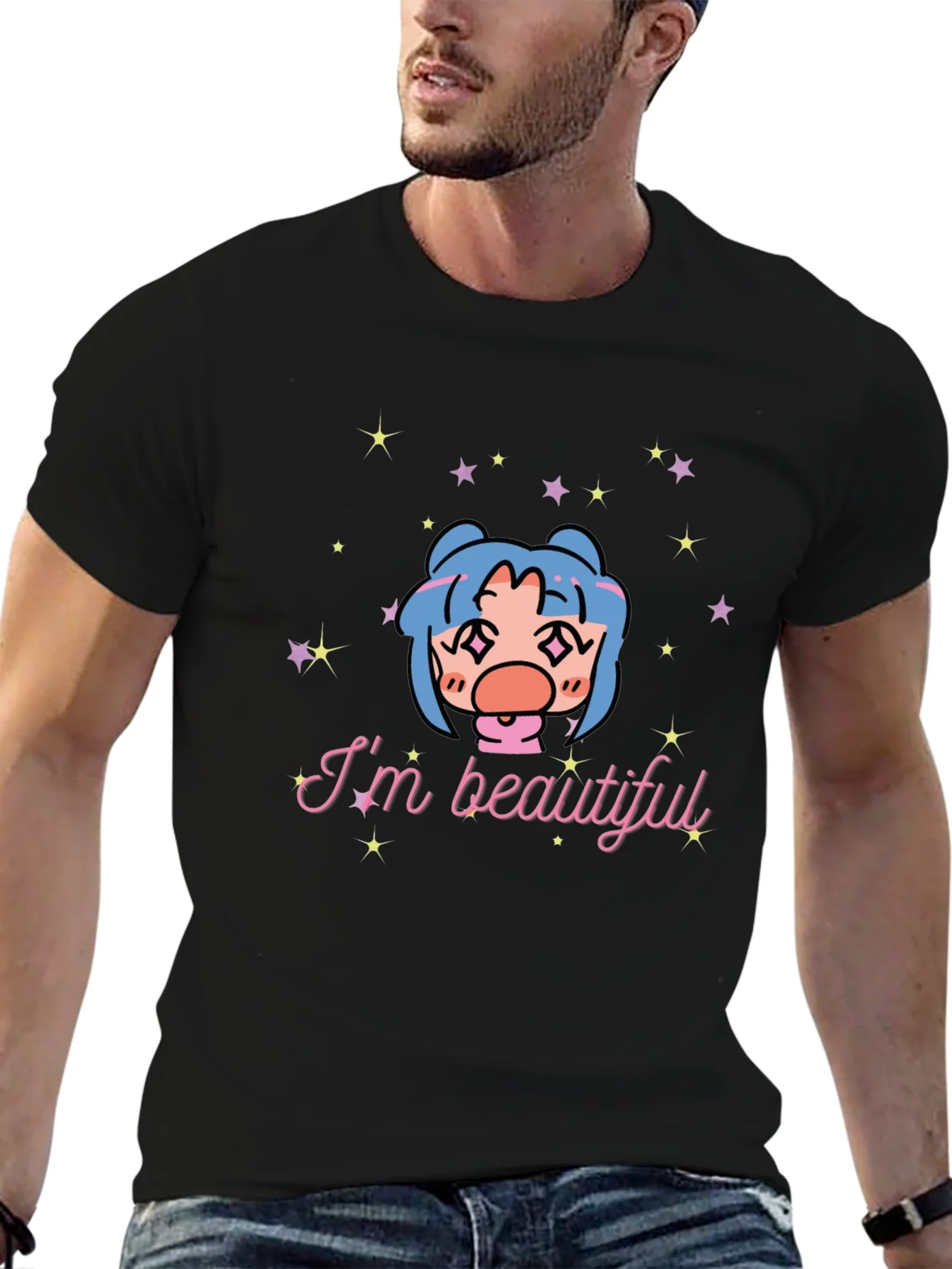 Im Beautiful Graphic T-Shirt - Black