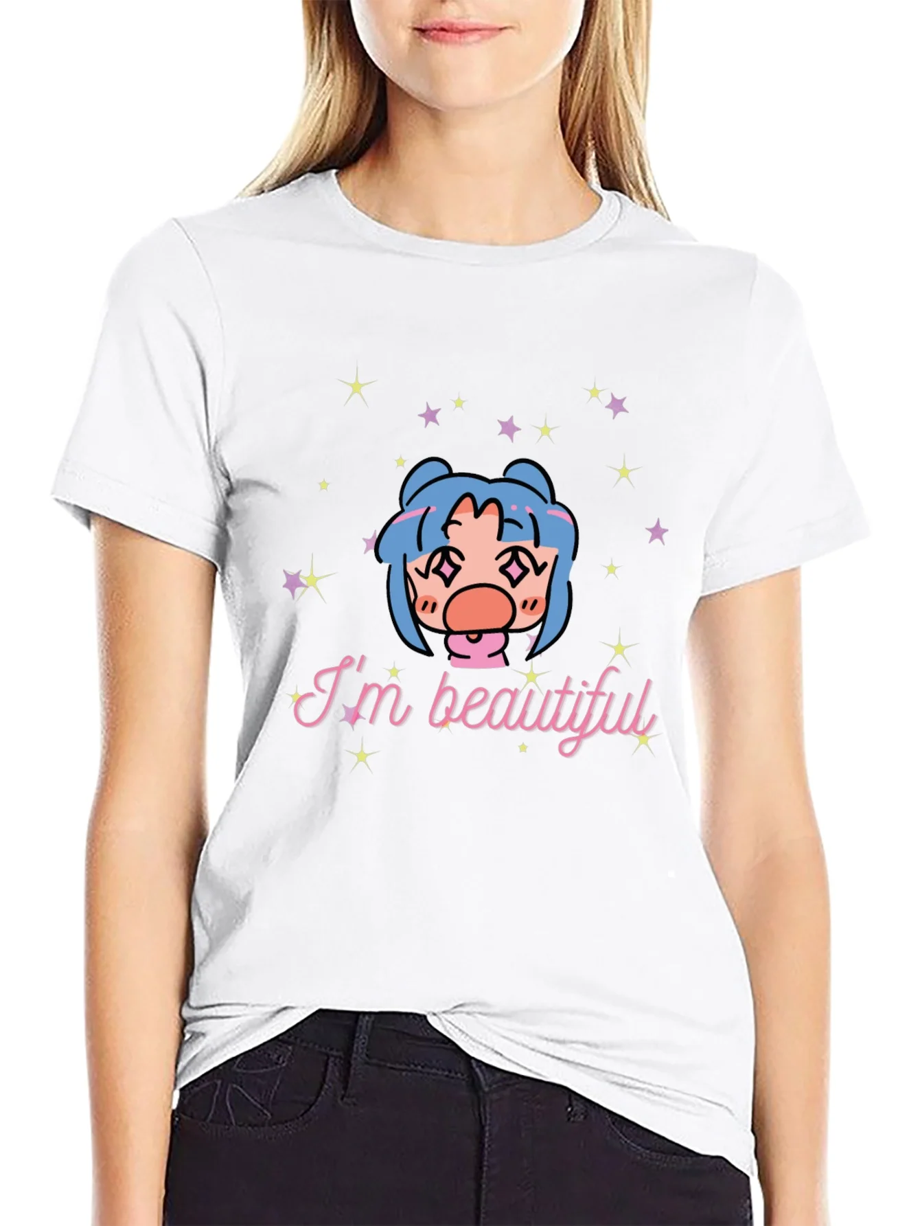 Im Beautiful Graphic T-Shirt - Black