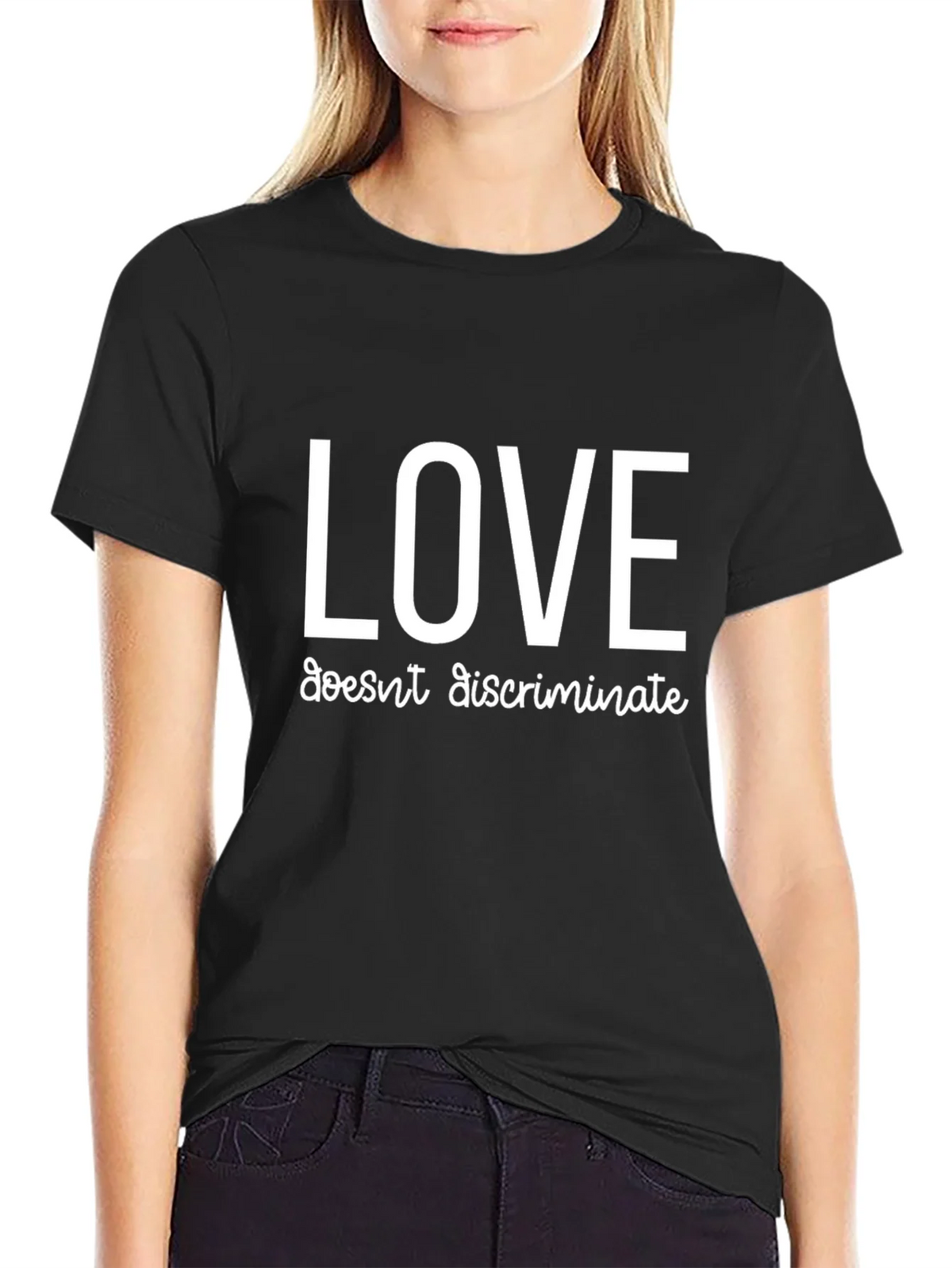 Love Doesnt Discriminate Tee - Black