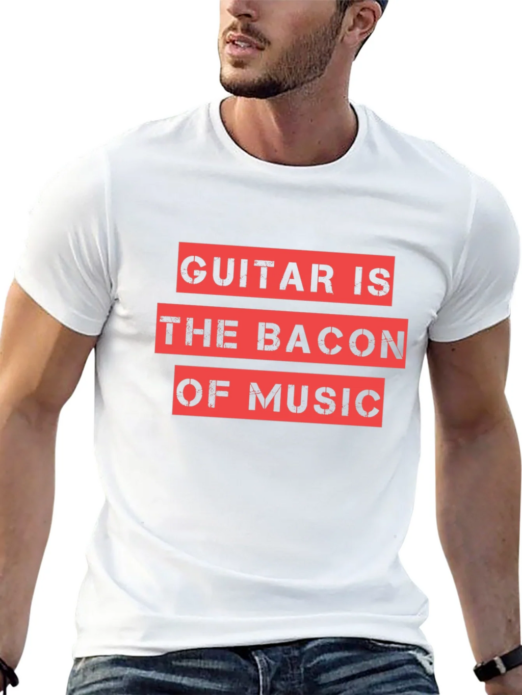 Guitar is the Bacon of Music Graphic Tee