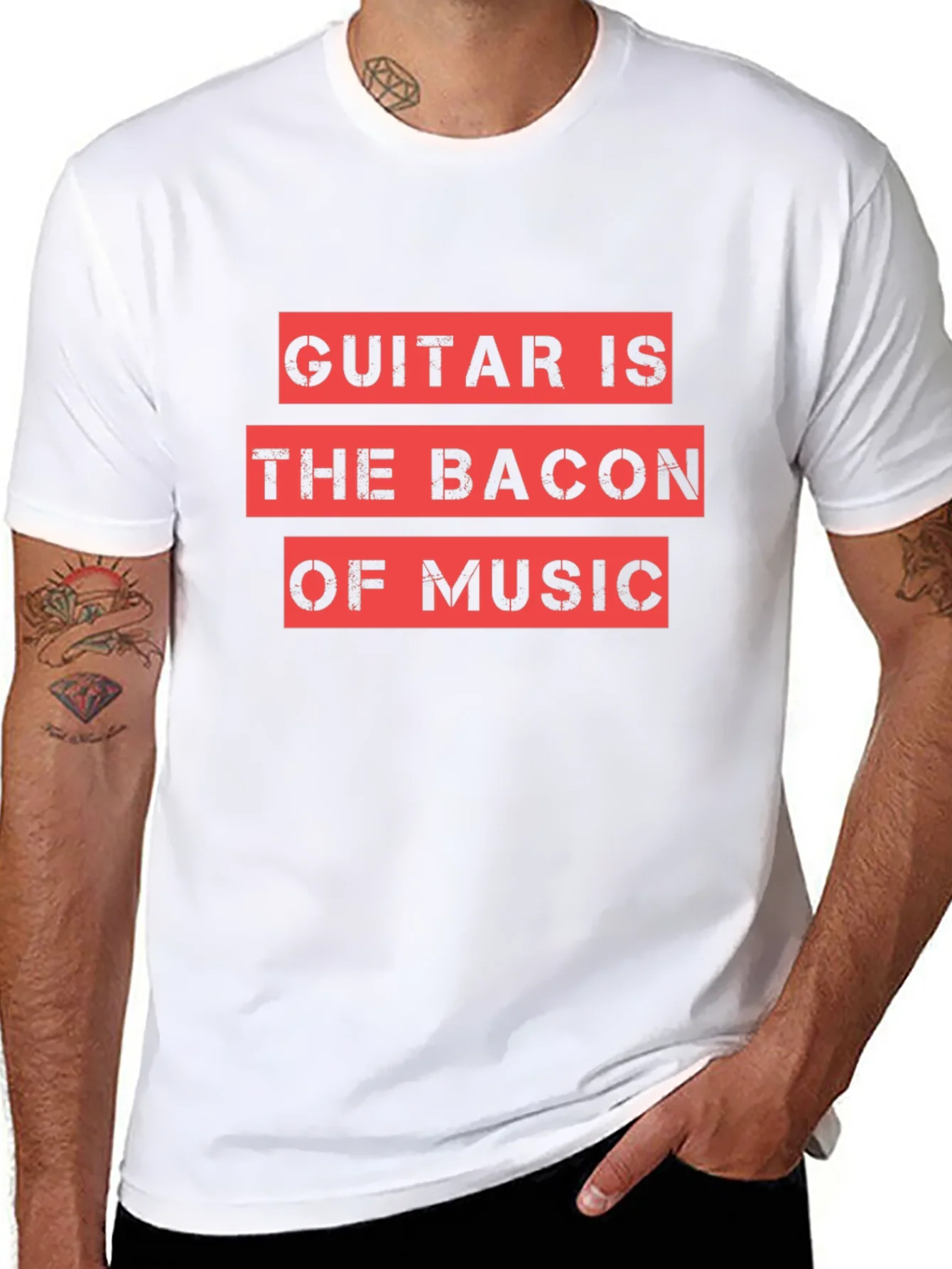 Guitar is the Bacon of Music Graphic Tee