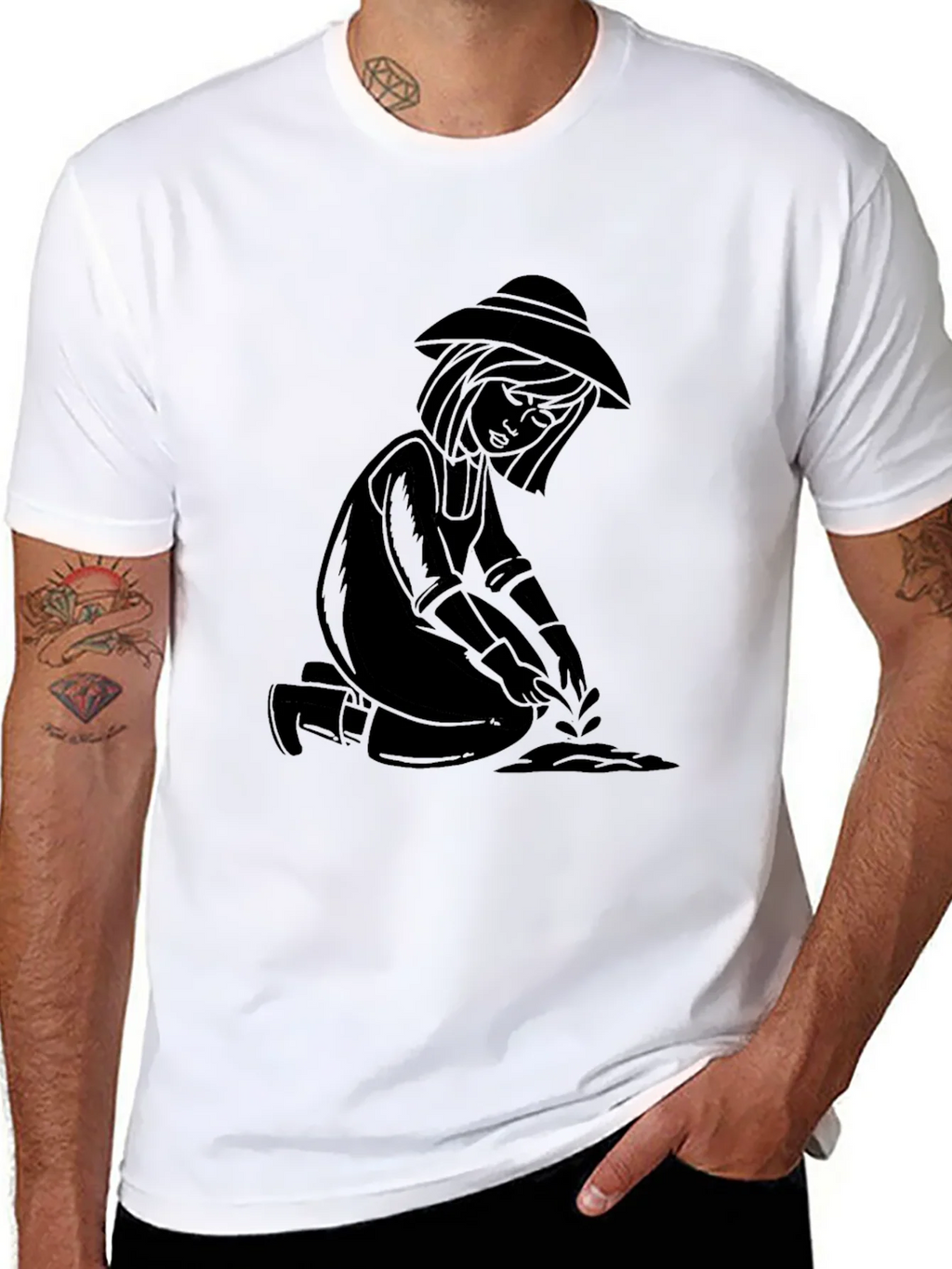 Gardener Graphic Tee - Black Unisex T-Shirt