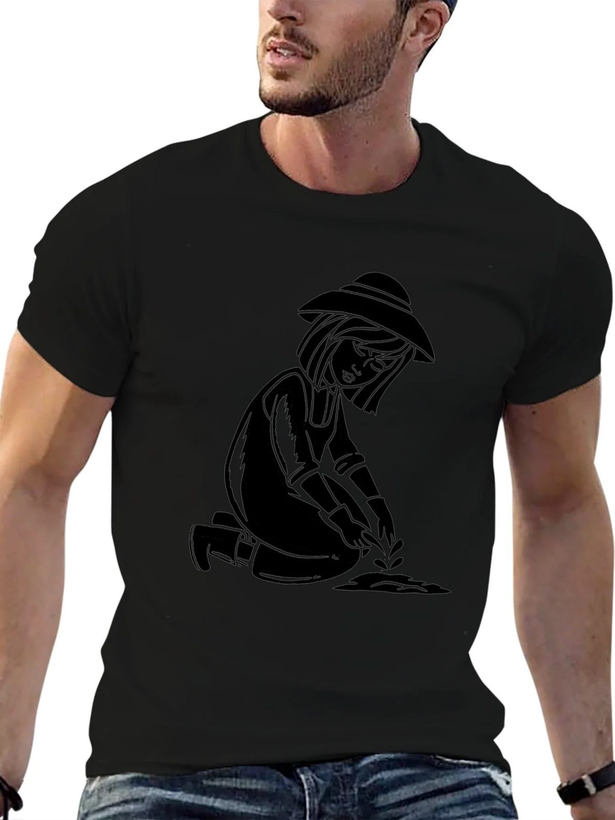 Gardener Graphic Tee - Black Unisex T-Shirt