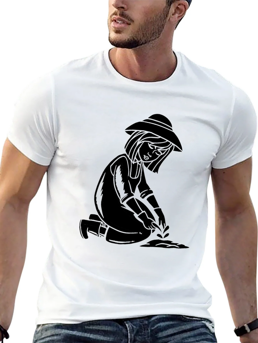 Gardener Graphic Tee - Black Unisex T-Shirt
