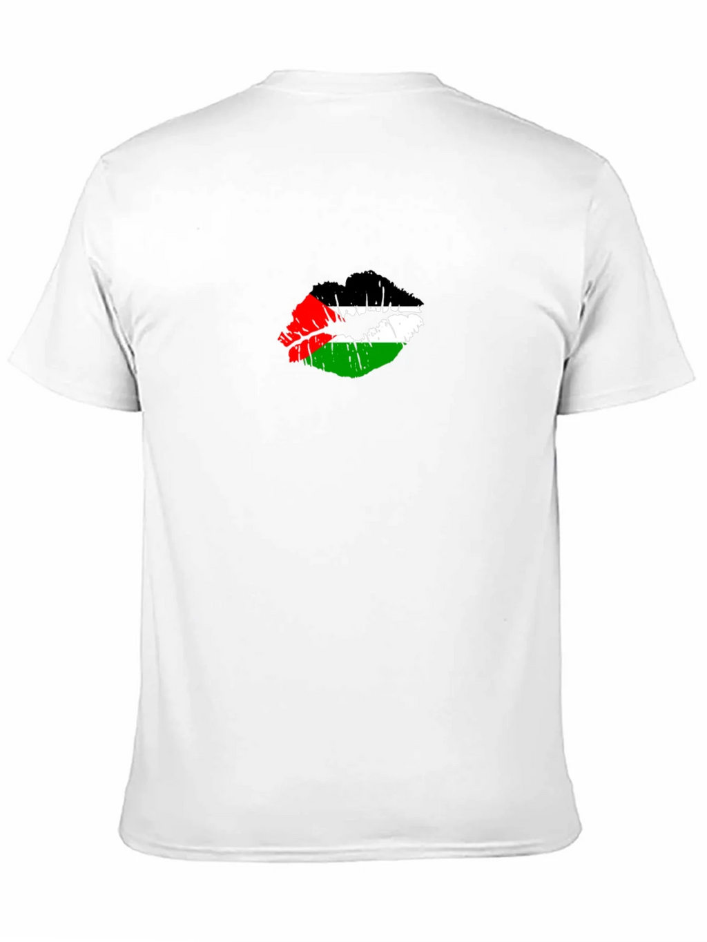 Palestine Flag Lips T-Shirt - Unique Graphic Tee