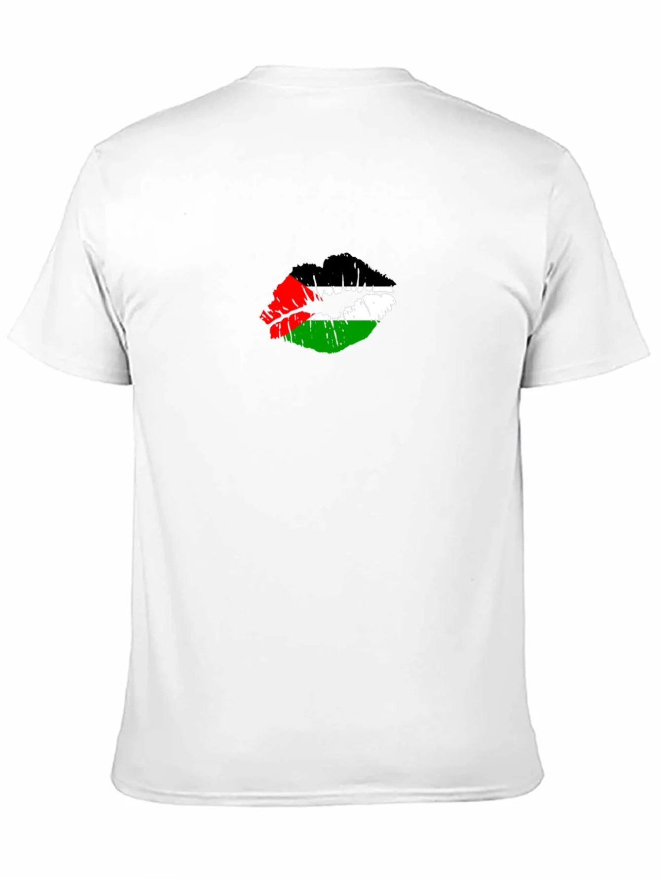 Palestine Flag Lips T-Shirt - Unique Graphic Tee