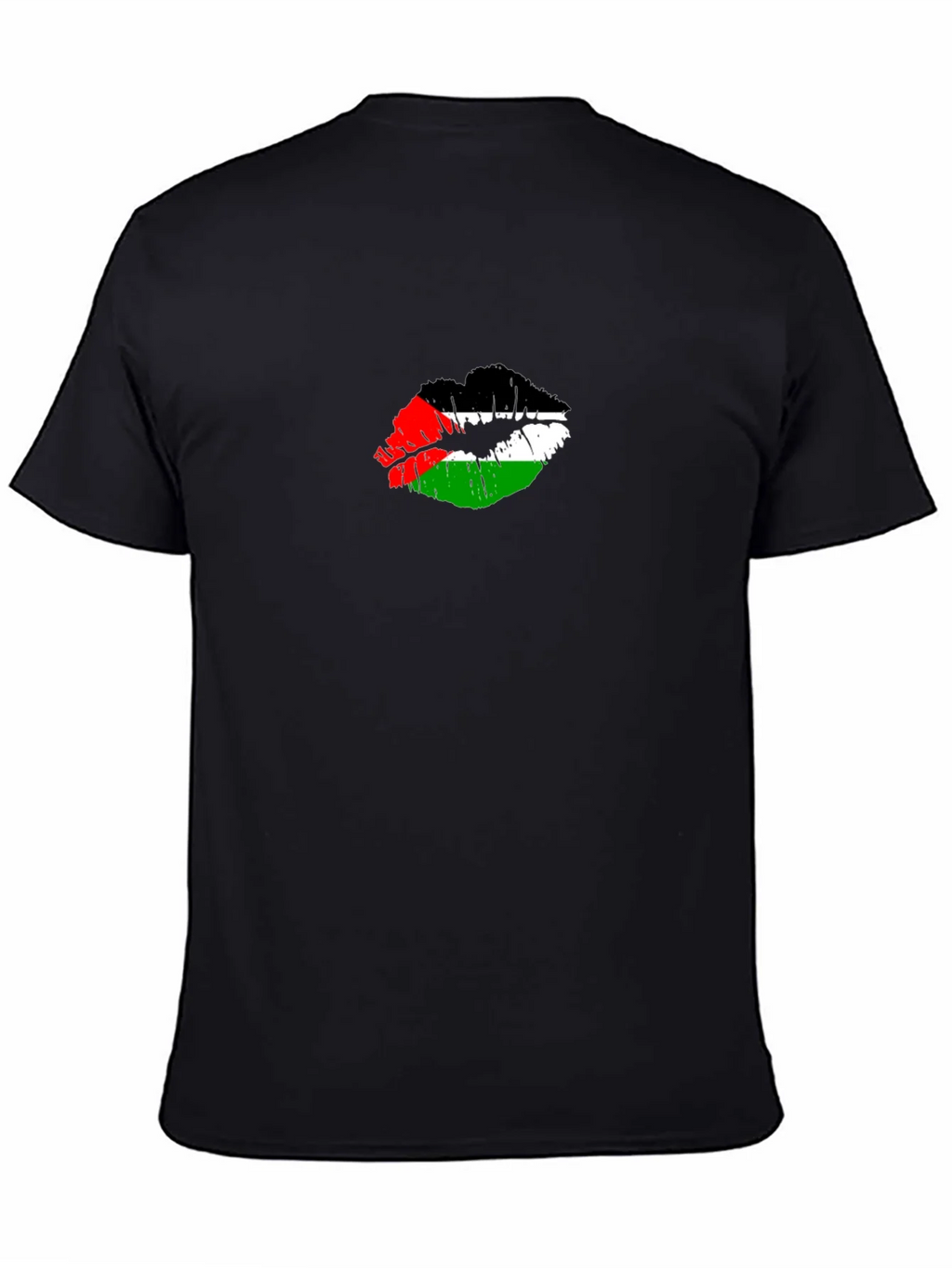 Palestine Flag Lips T-Shirt - Unique Graphic Tee