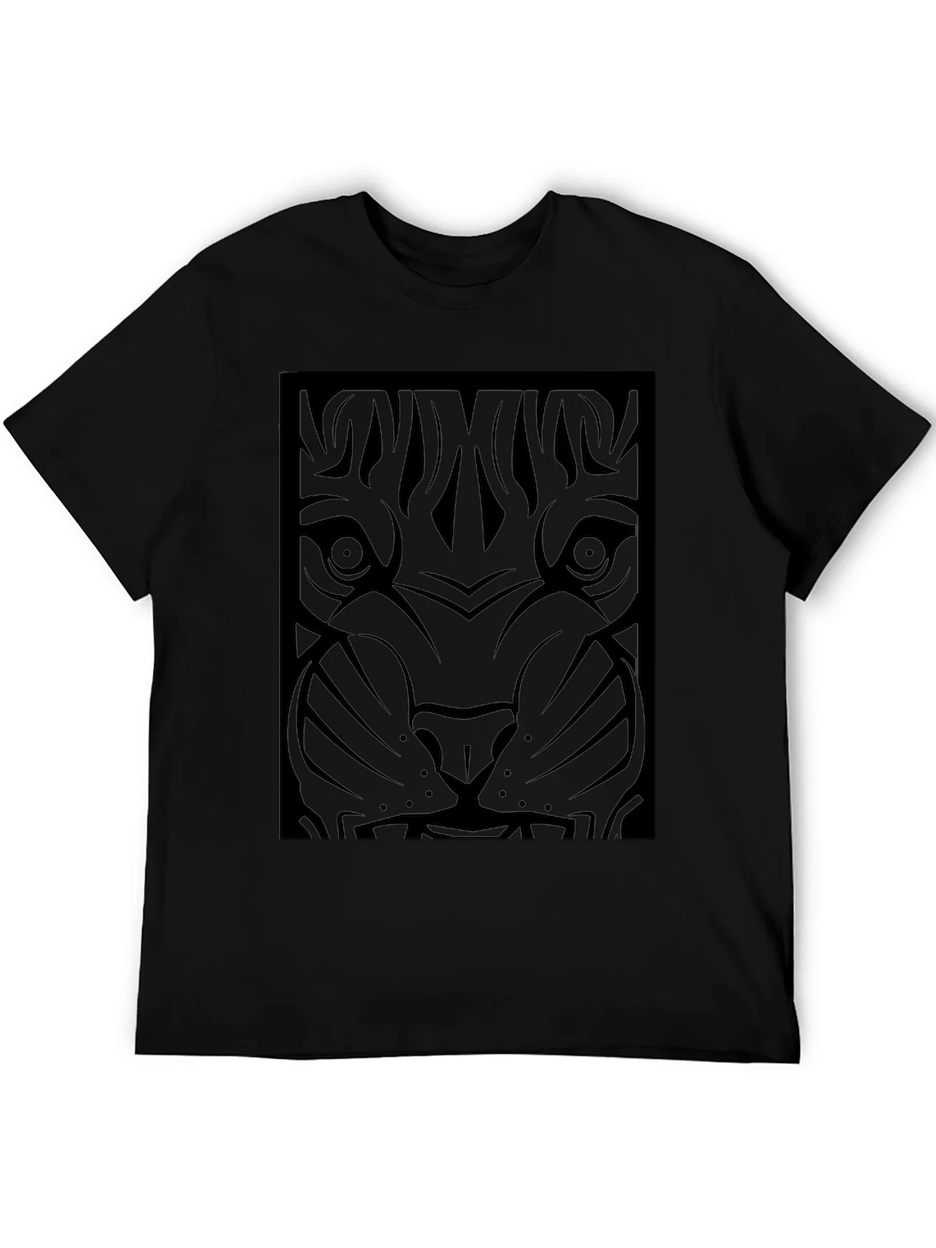Black Tiger Graphic Tee - Mens Fashion