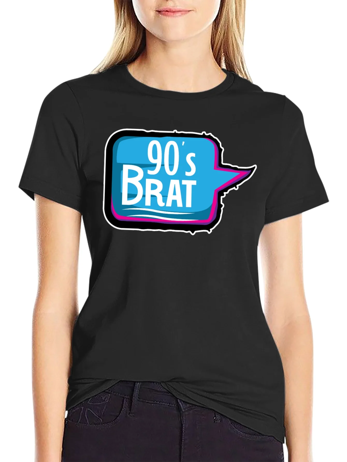 90s Brat Black T-Shirt
