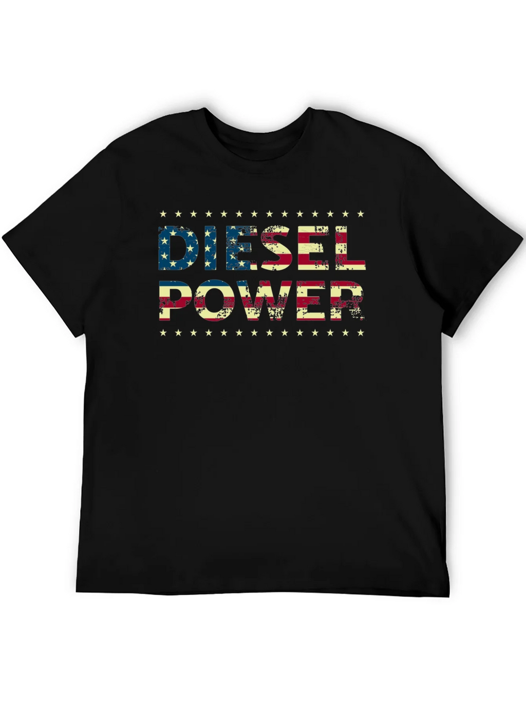 Diesel Power American Flag Graphic T-Shirt