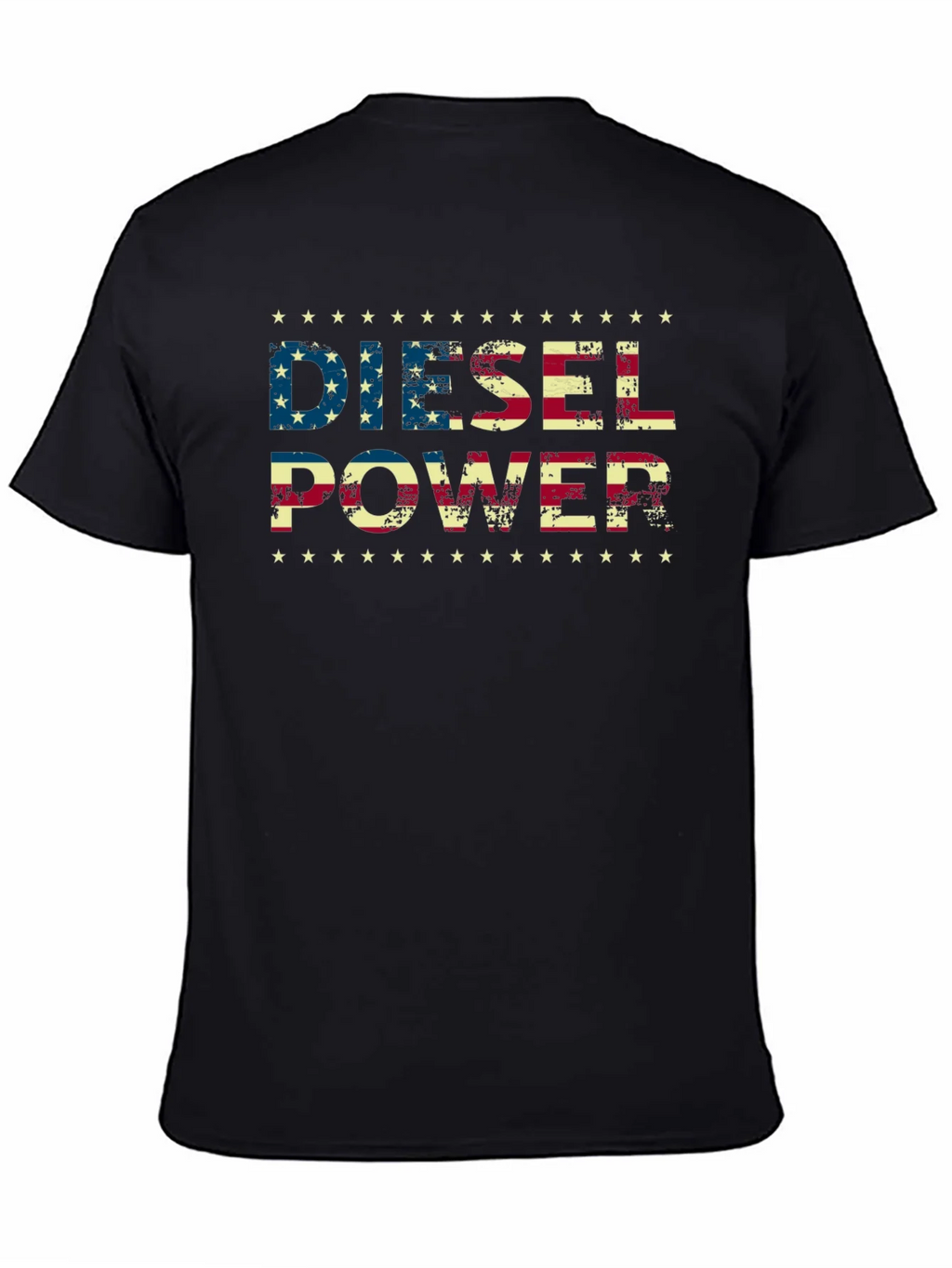 Diesel Power American Flag Graphic T-Shirt