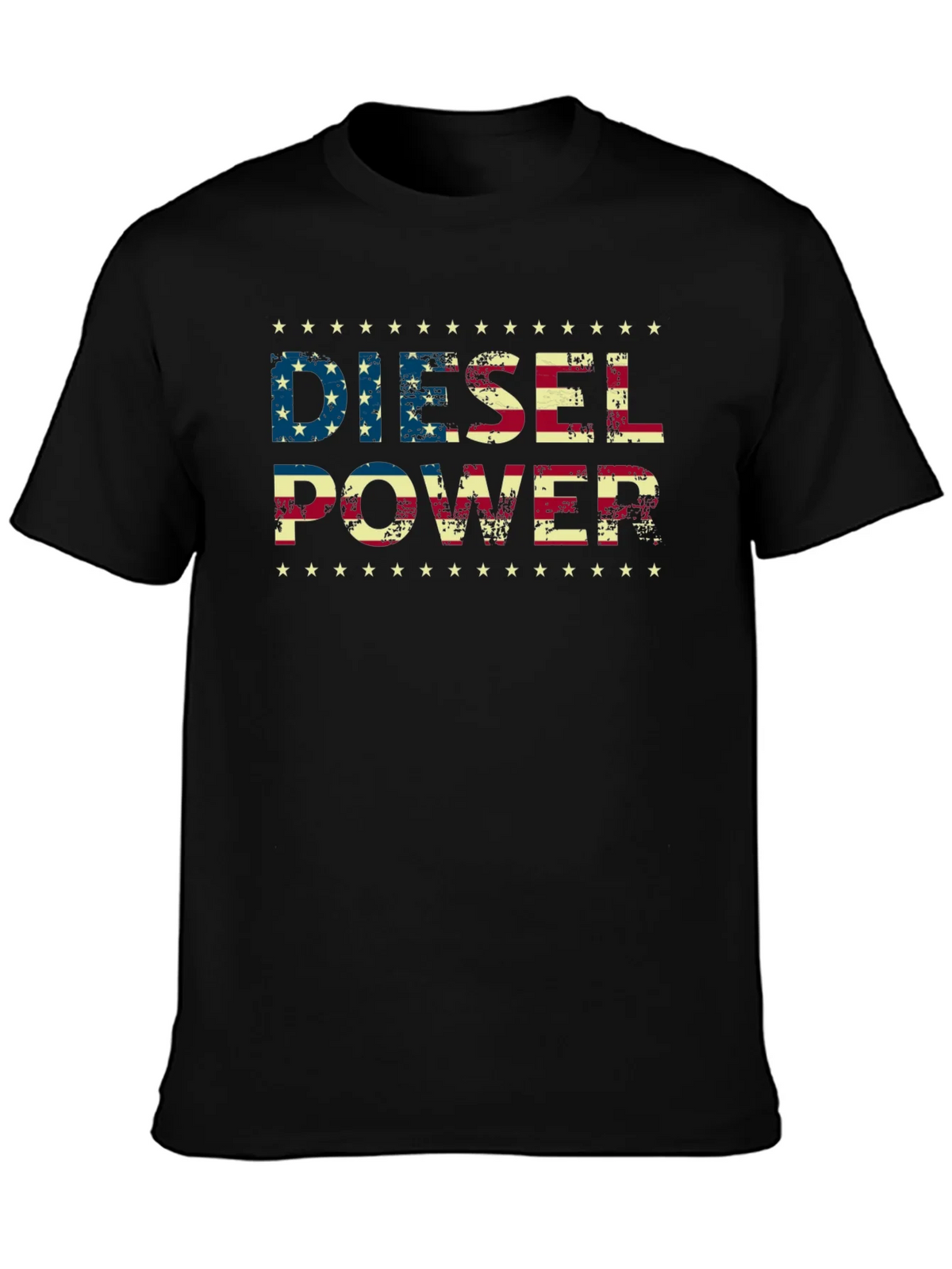 Diesel Power American Flag Graphic T-Shirt