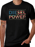 Diesel Power American Flag Graphic T-Shirt