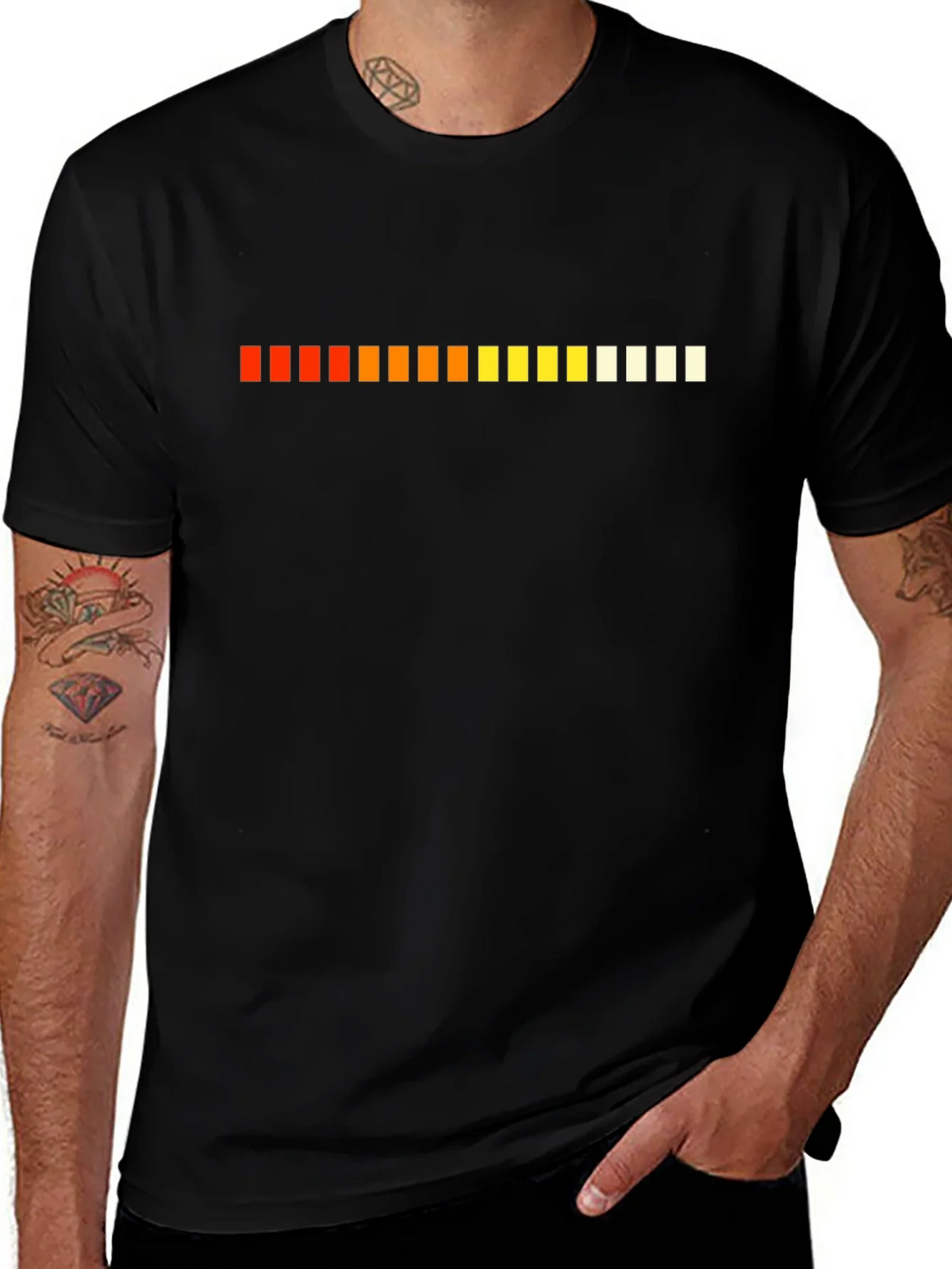 Cool Equalizer Graphic Black T-Shirt