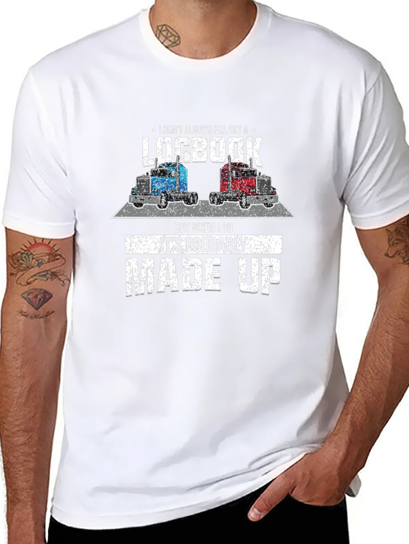 Funny Trucker Logbook T-Shirt