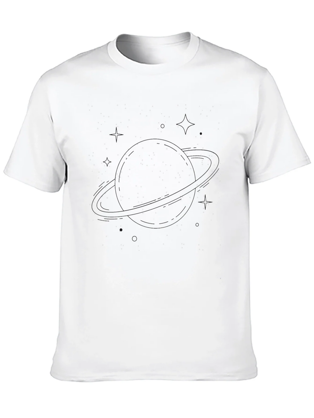 Constellation Print Black T-Shirt