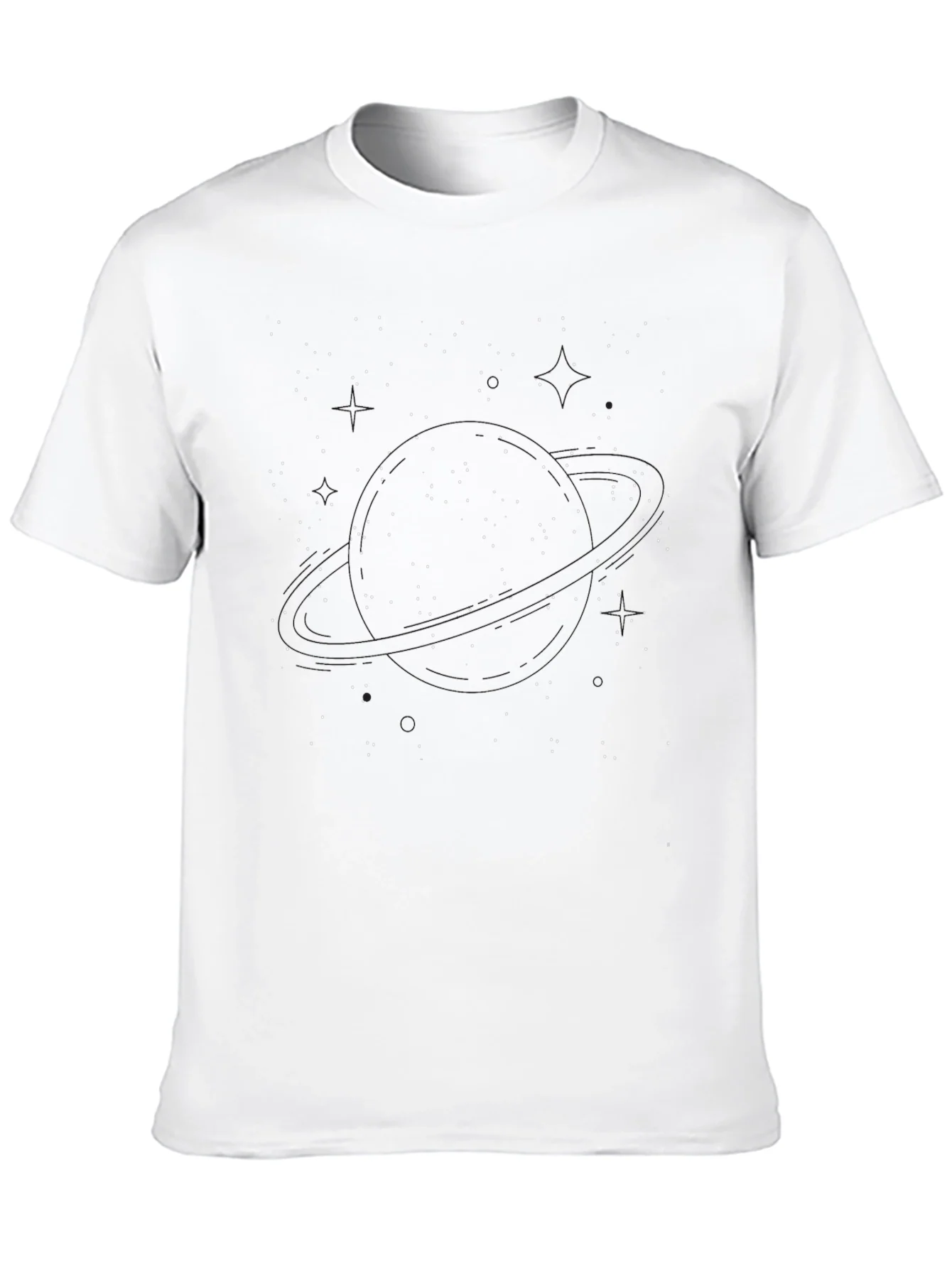 Constellation Print Black T-Shirt