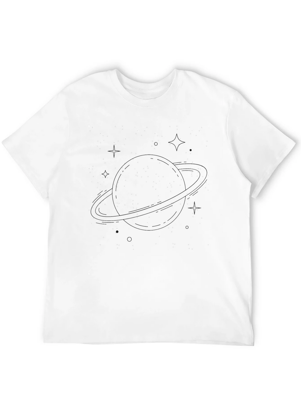 Constellation Print Black T-Shirt