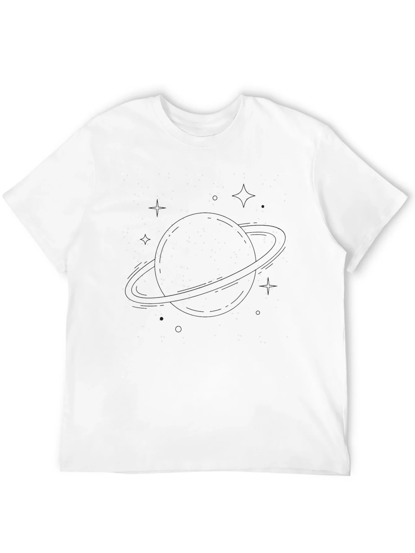 Constellation Print Black T-Shirt