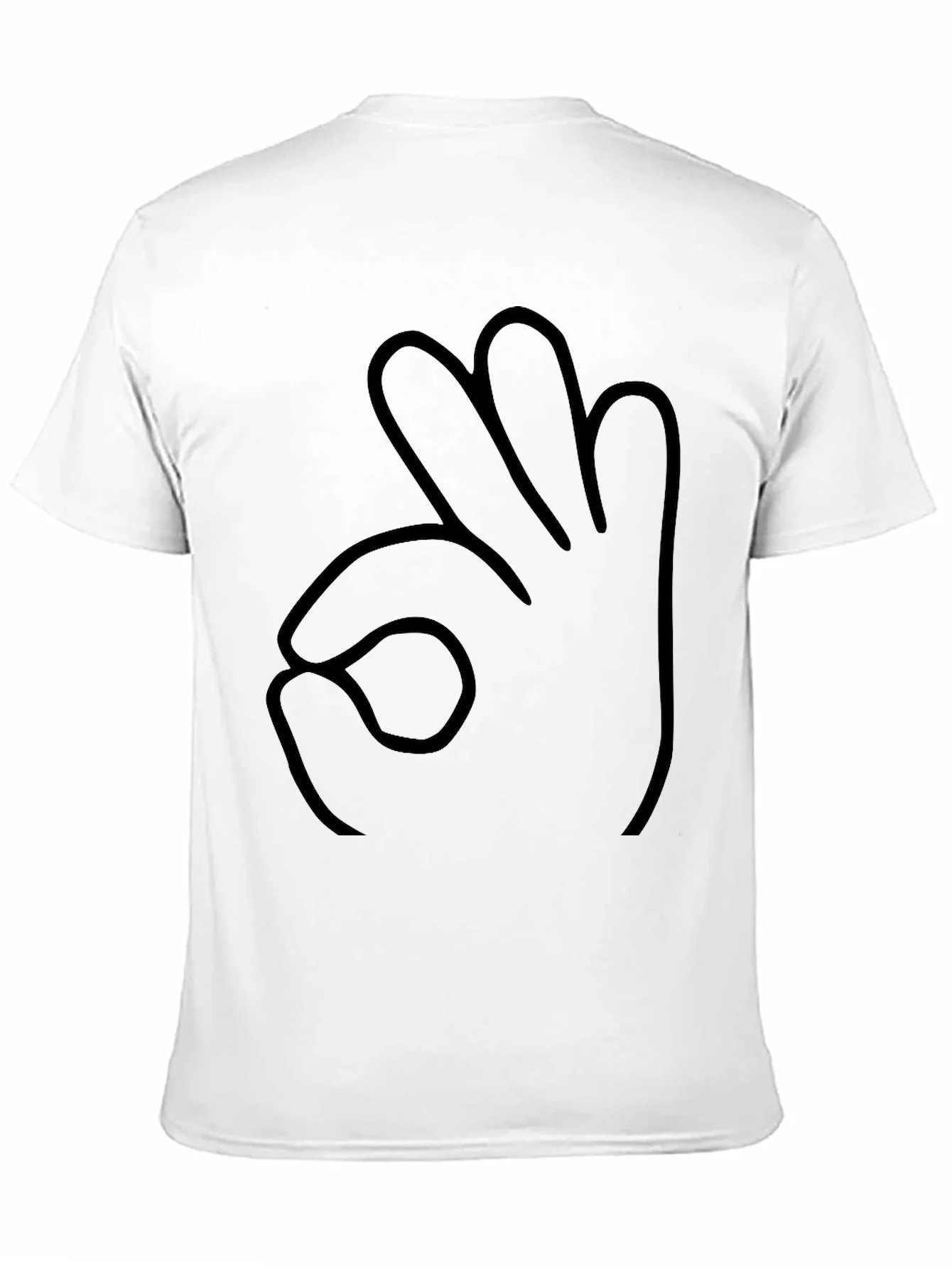 Funny Hand Gesture Black T-Shirt