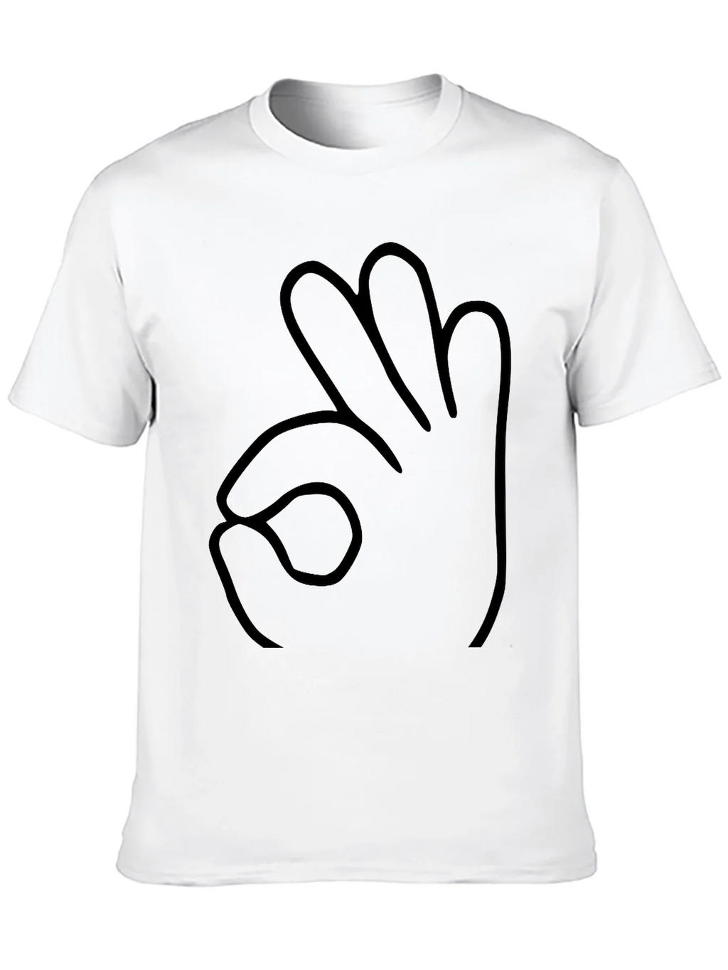 Funny Hand Gesture Black T-Shirt
