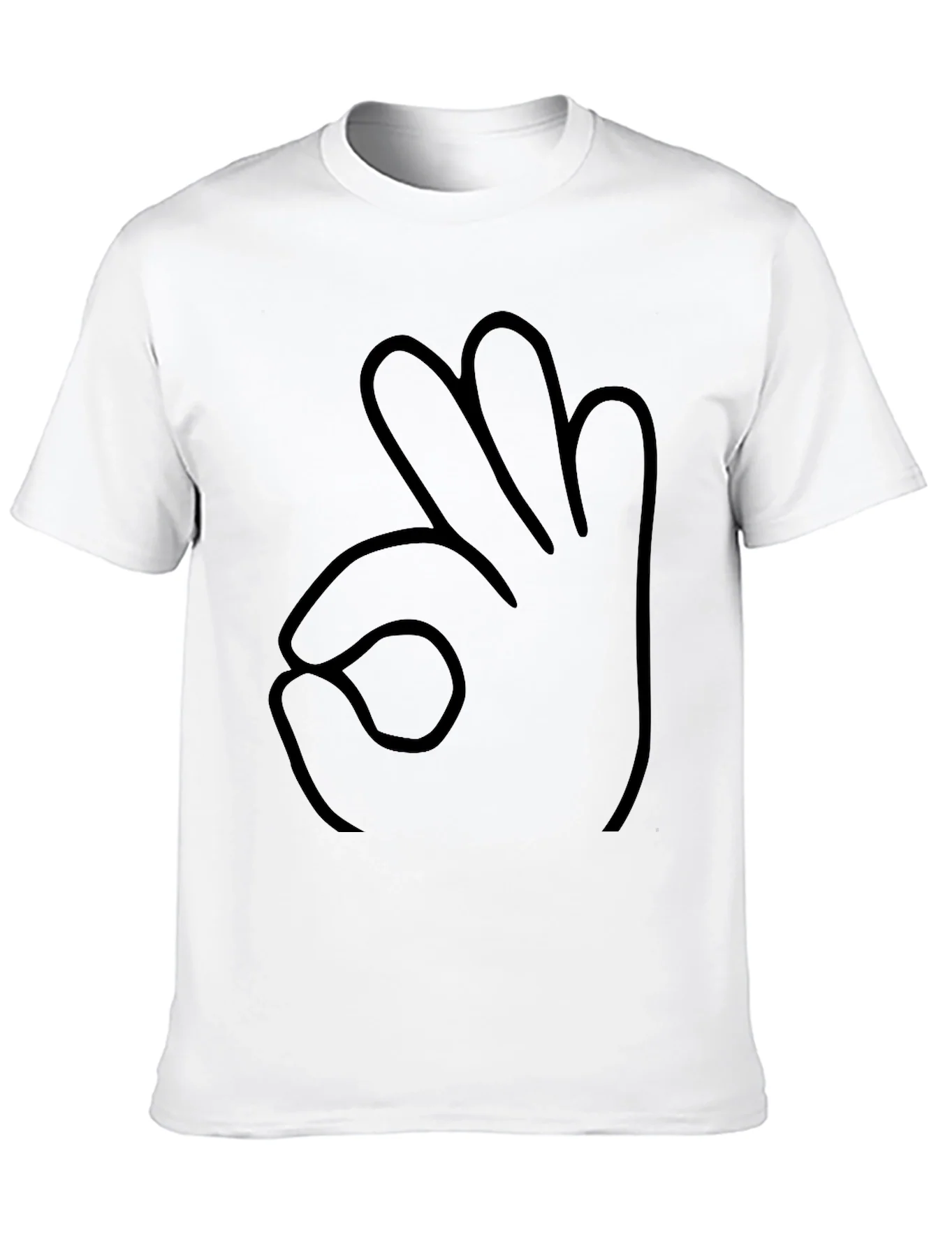 Funny Hand Gesture Black T-Shirt