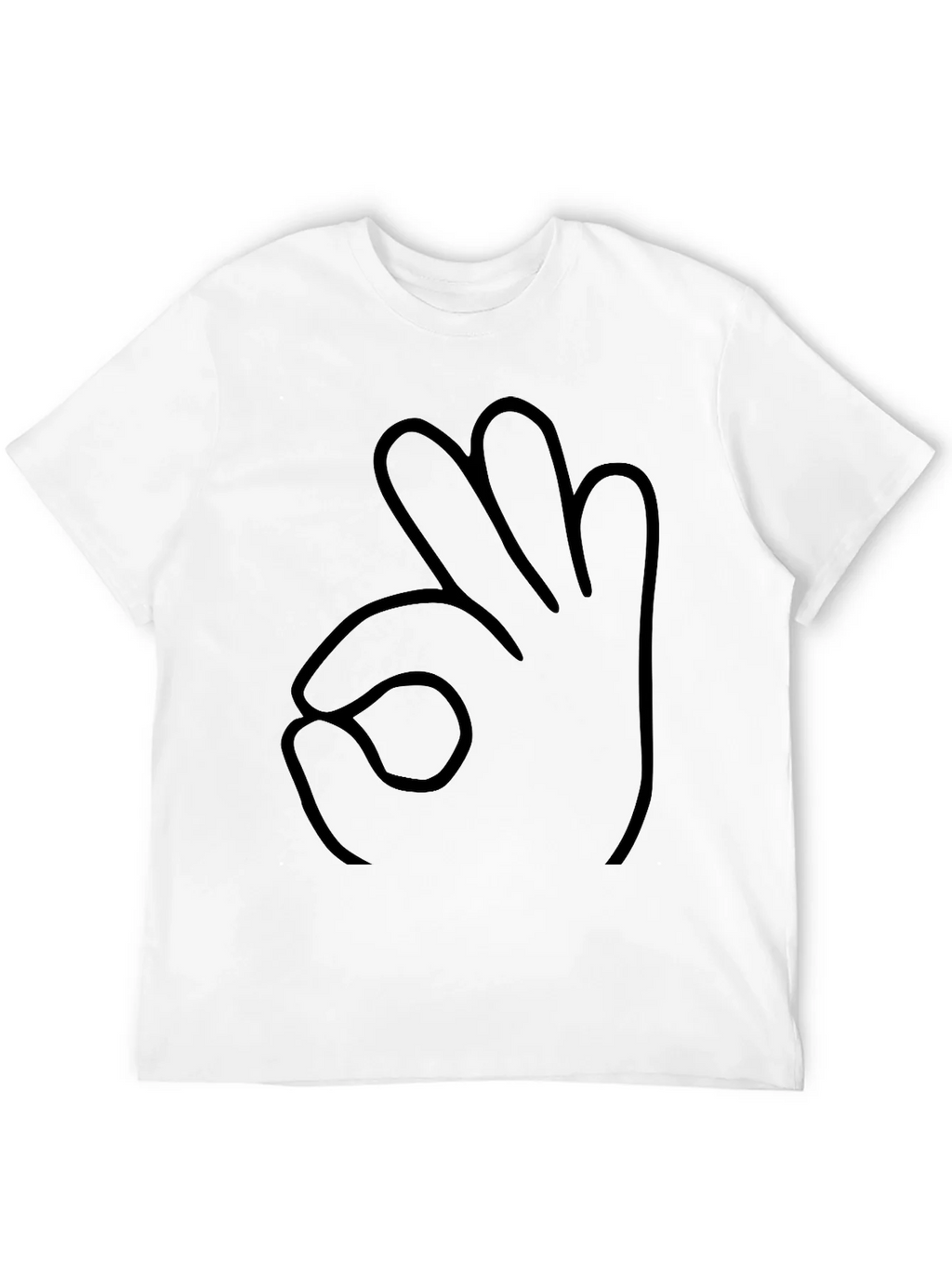Funny Hand Gesture Black T-Shirt