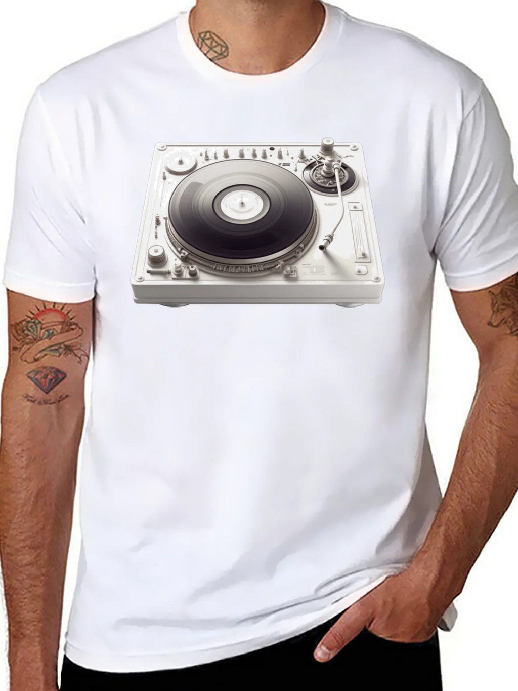 DJ Turntable Graphic Tee