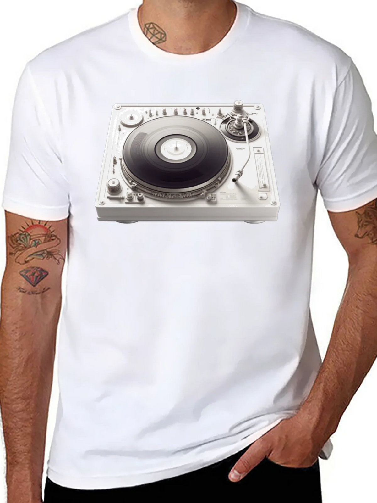 DJ Turntable Graphic Tee