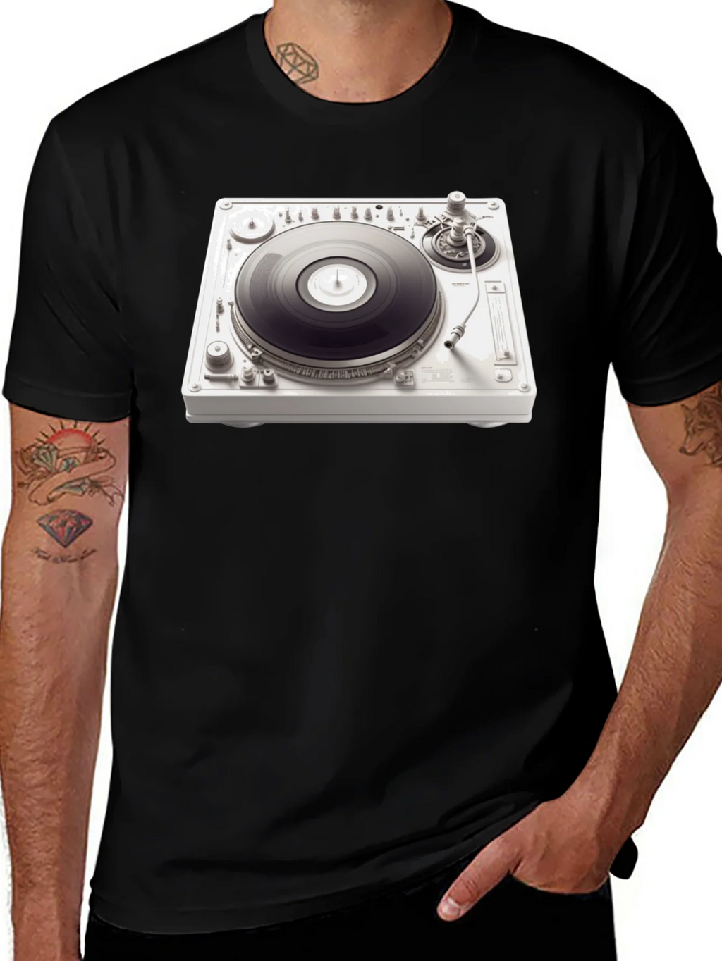DJ Turntable Graphic Tee