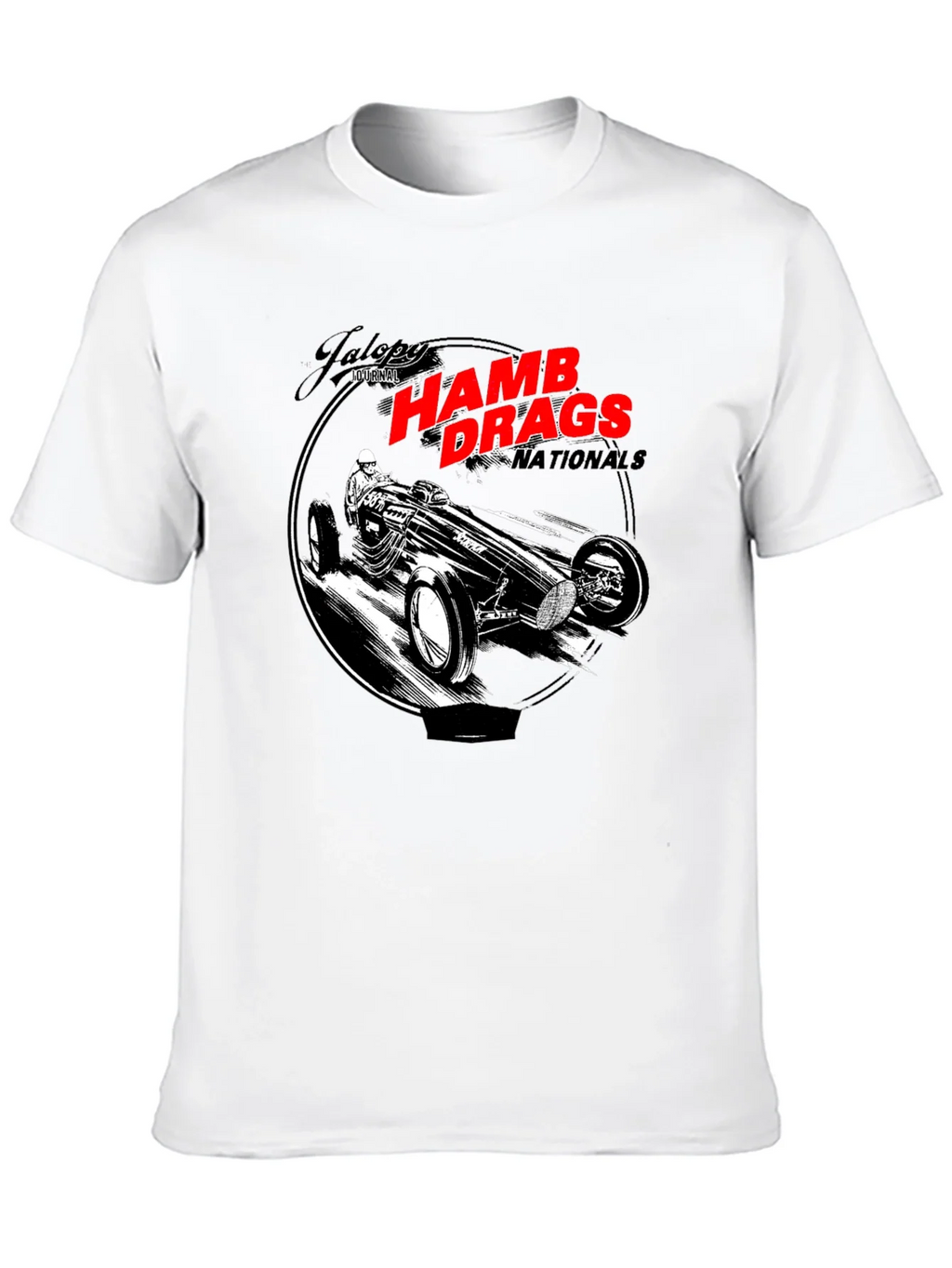 HAMB Drags Nationals Black T-Shirt Car Design