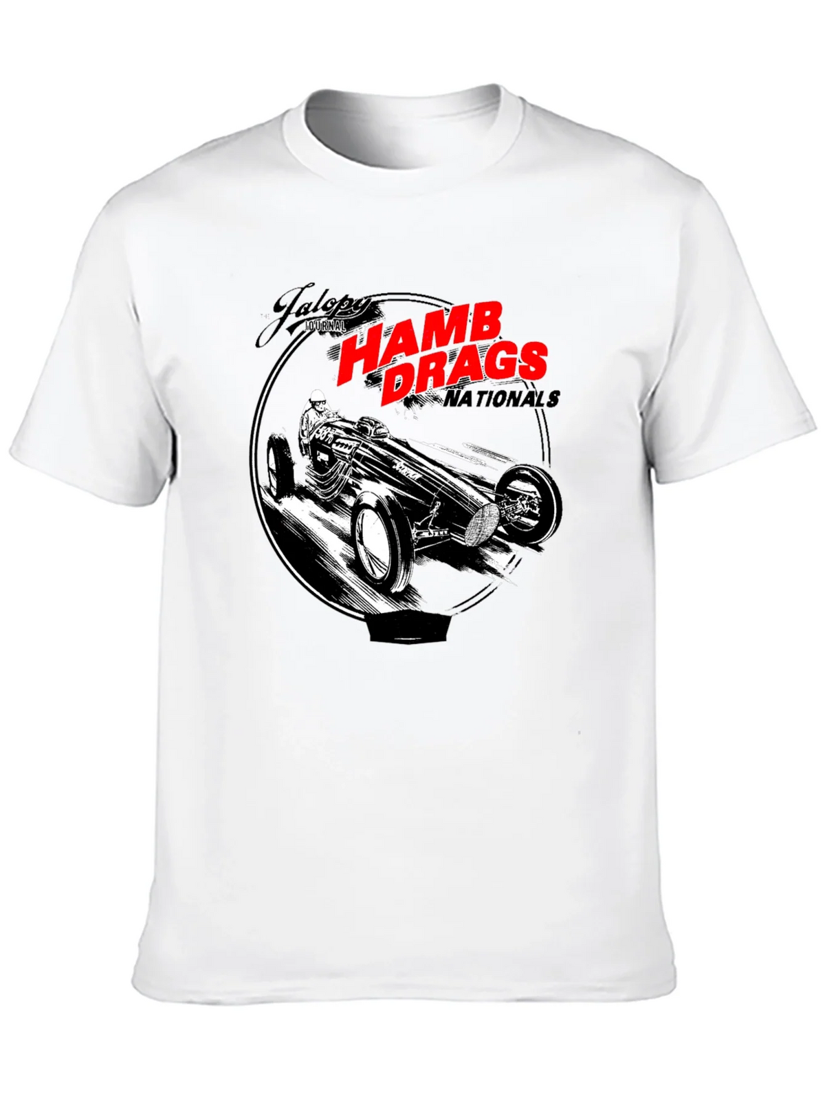 HAMB Drags Nationals Black T-Shirt Car Design