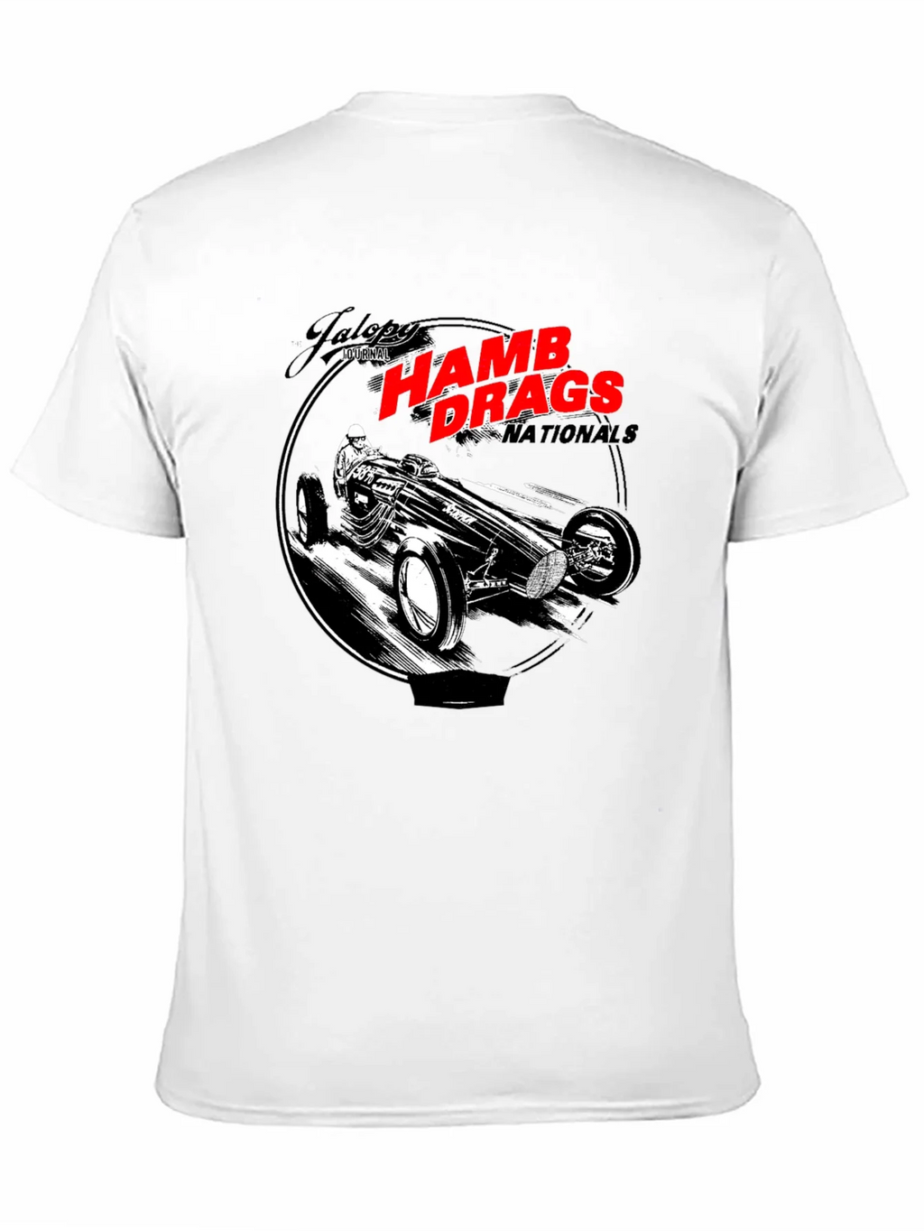HAMB Drags Nationals Black T-Shirt Car Design