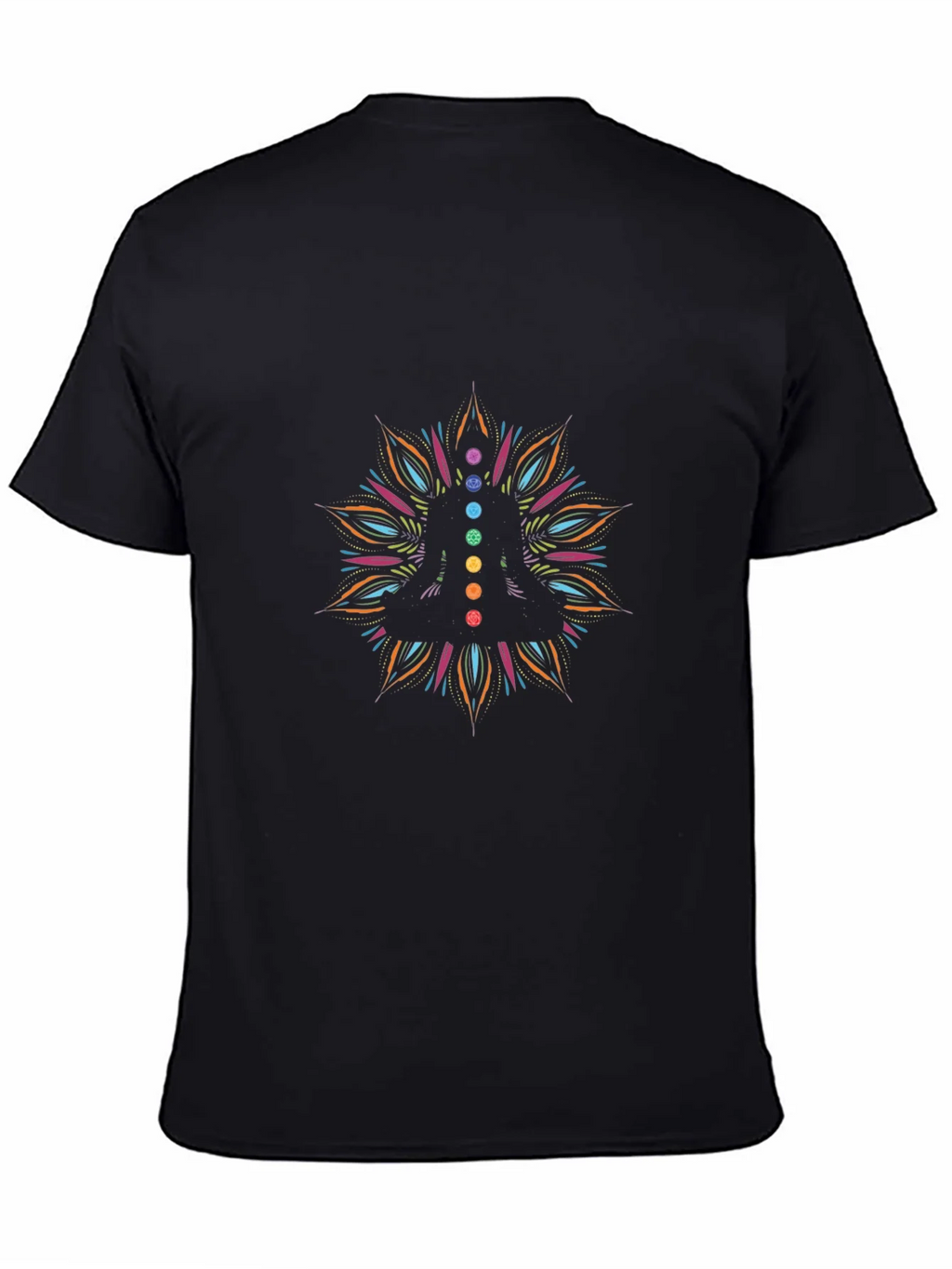 Chakra Mandala Black T-Shirt