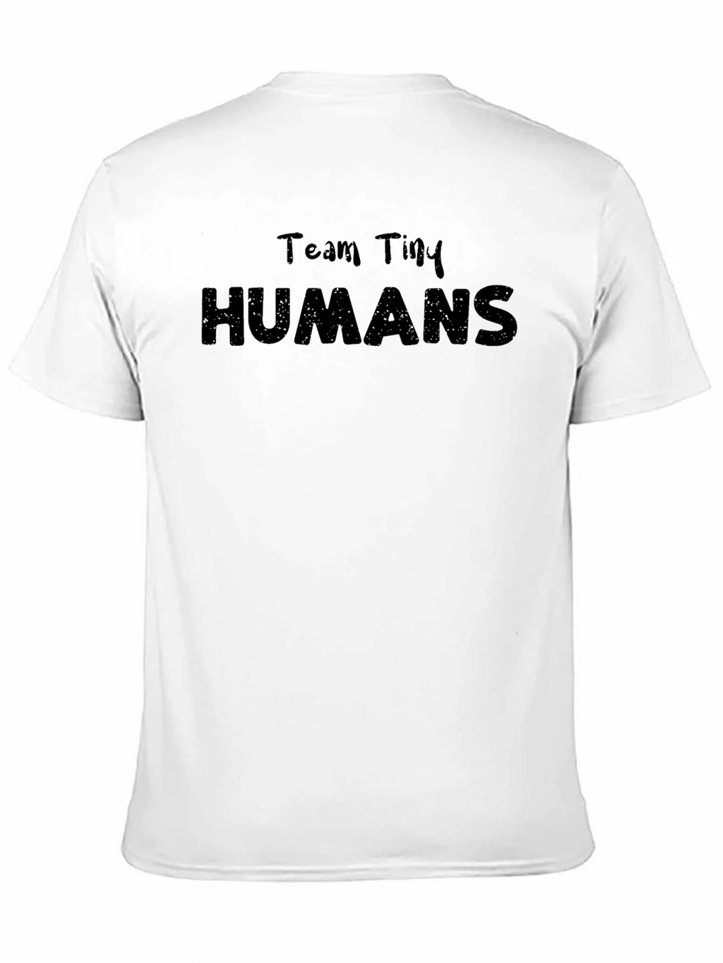 Team Tiny Humans Black Graphic T-Shirt