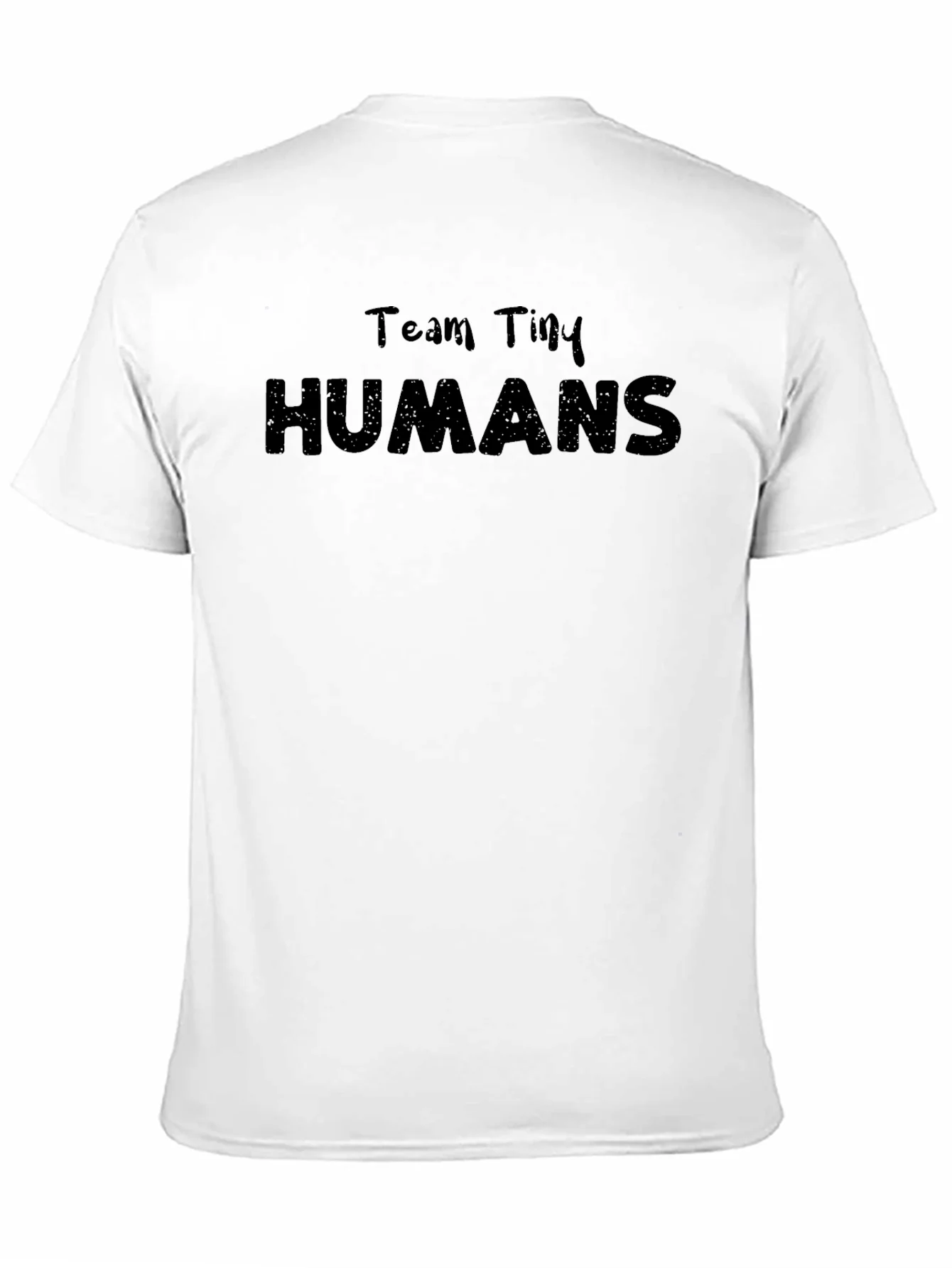 Team Tiny Humans Black Graphic T-Shirt