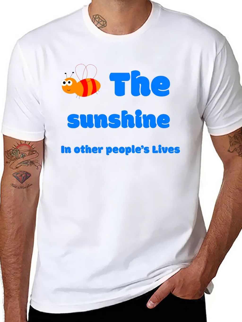 Sunshine Bee Graphic Tee - Positive Vibes T-Shirt