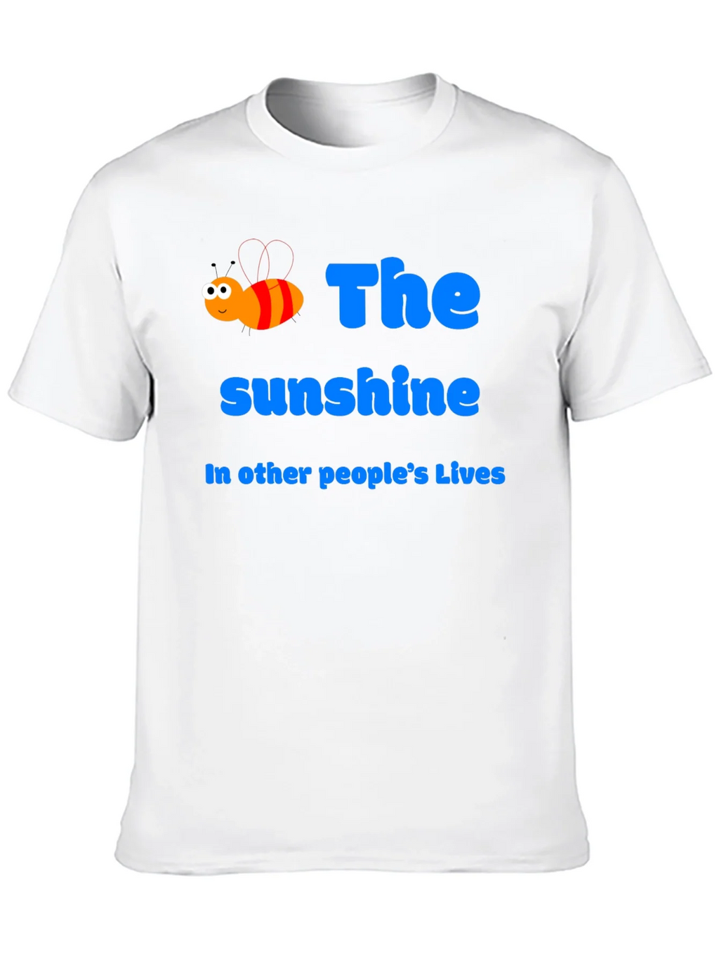 Sunshine Bee Graphic Tee - Positive Vibes T-Shirt